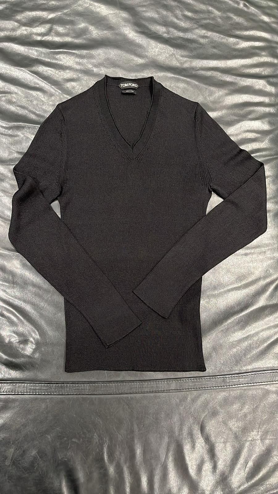 Tom Ford o1loc1c0825 TFK100 Sweater in Black Size US M / EU 48-50 / 2 - 1 Preview