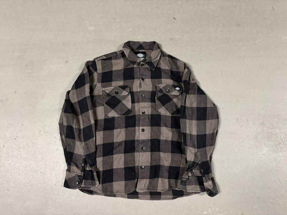Dickies × Vintage Vintage streetwear y2k Dickies flannel shirt 90s Size US XL / EU 56 / 4 - 1 Thumbnail