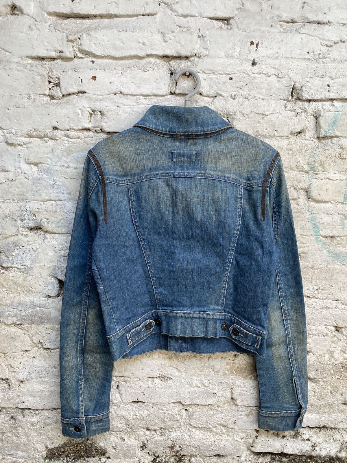 Diesel Y2K DIESEL DENIM JACKET DISTRESSED Size US S / EU 44-46 / 1 - 6 Thumbnail