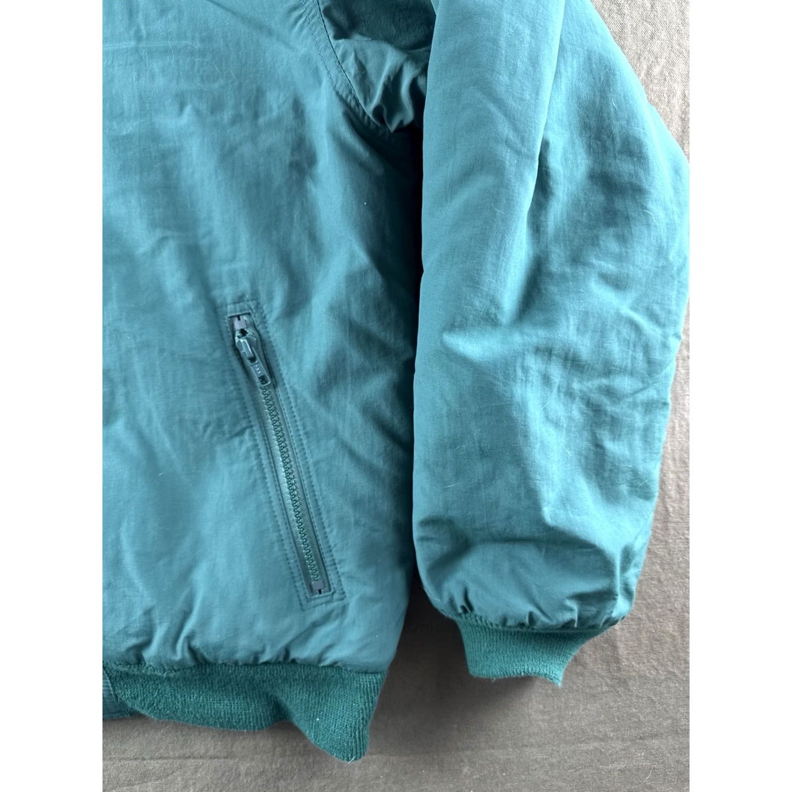 Eddie Bauer VINTAGE Eddie Bauer Insulated Jacket USA Made Teal Nylon Fleece-Lined M Tall Mens 90s Bomber Coat Size US M / EU 48-50 / 2 - 6 Thumbnail