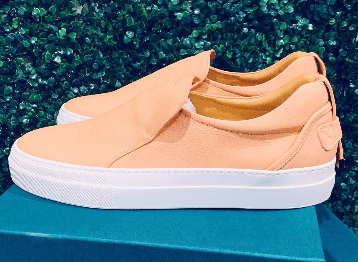 Buscemi BUSCEMI 40MM Skate Skin Leather Slip On Sneakers EU48 (New) Size US 15 / EU 48 - 3 Thumbnail