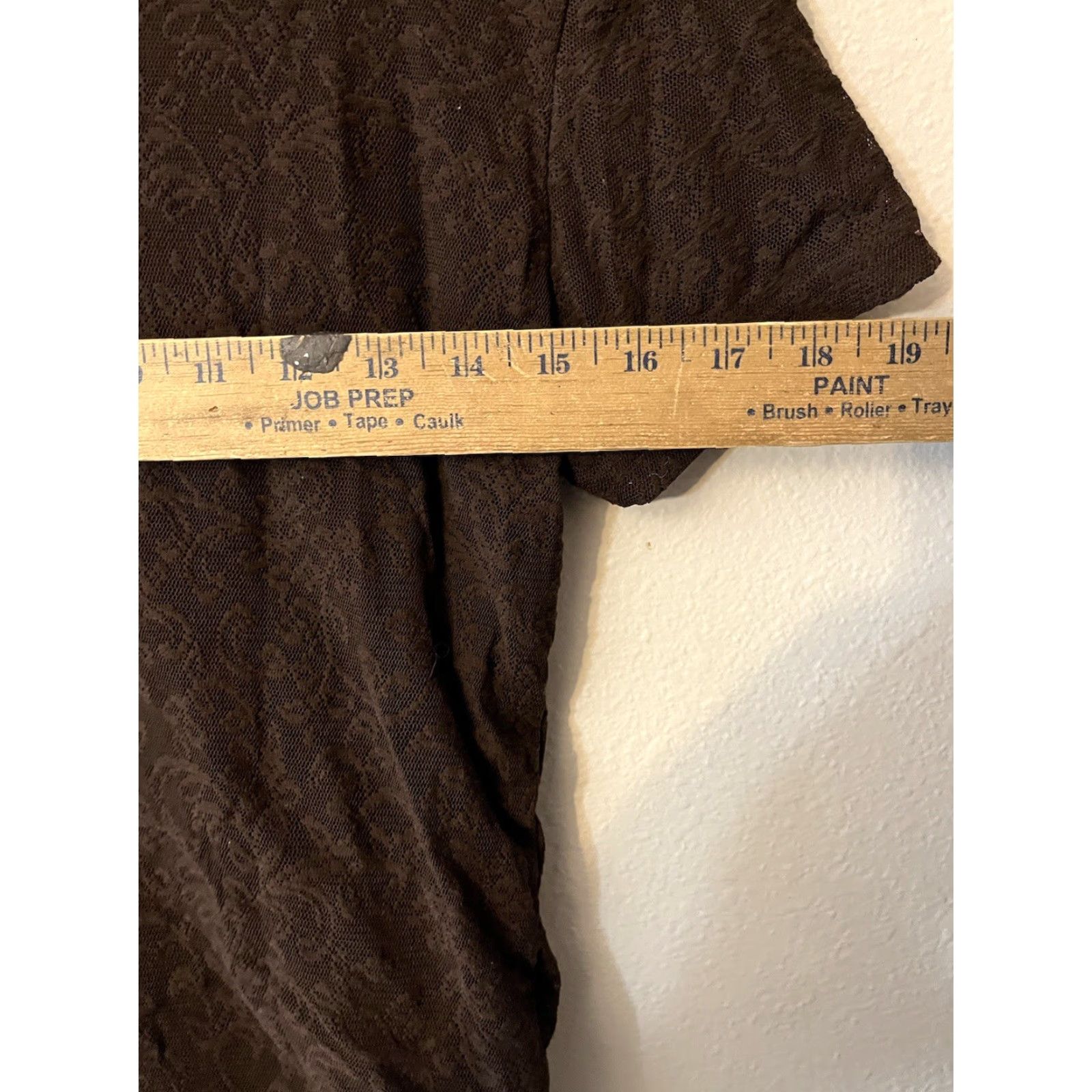 Gap GAP Brown Nylon Blend Women Tee T-Shirt Floral Lace Size Medium Shirt Women Casual Regular Fit Size M / US 6-8 / IT 42-44 - 5 Thumbnail