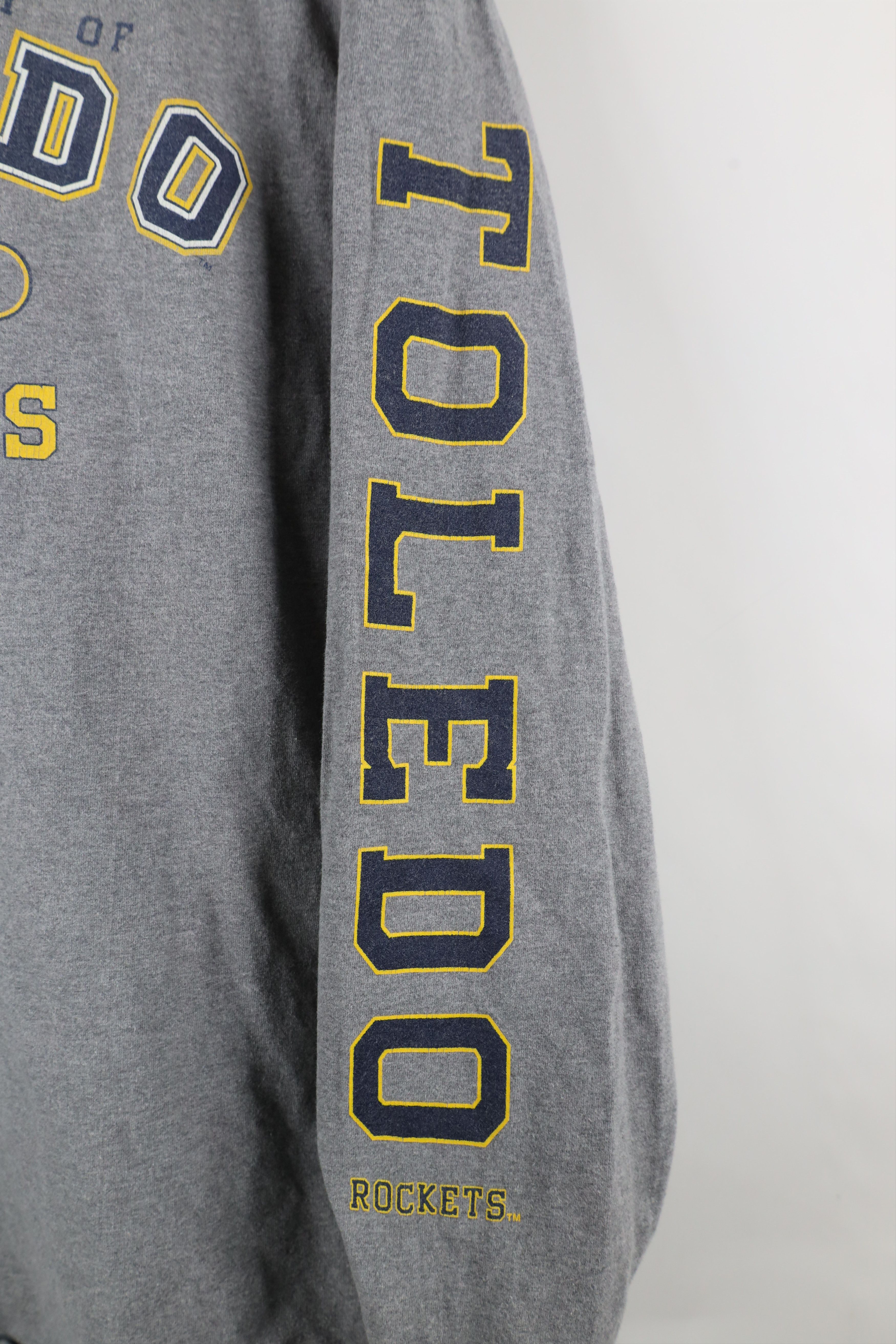 Vintage Vintage 90s University of Heavyweight Long Sleeve T-Shirt Size US XL / EU 56 / 4 - 4 Thumbnail
