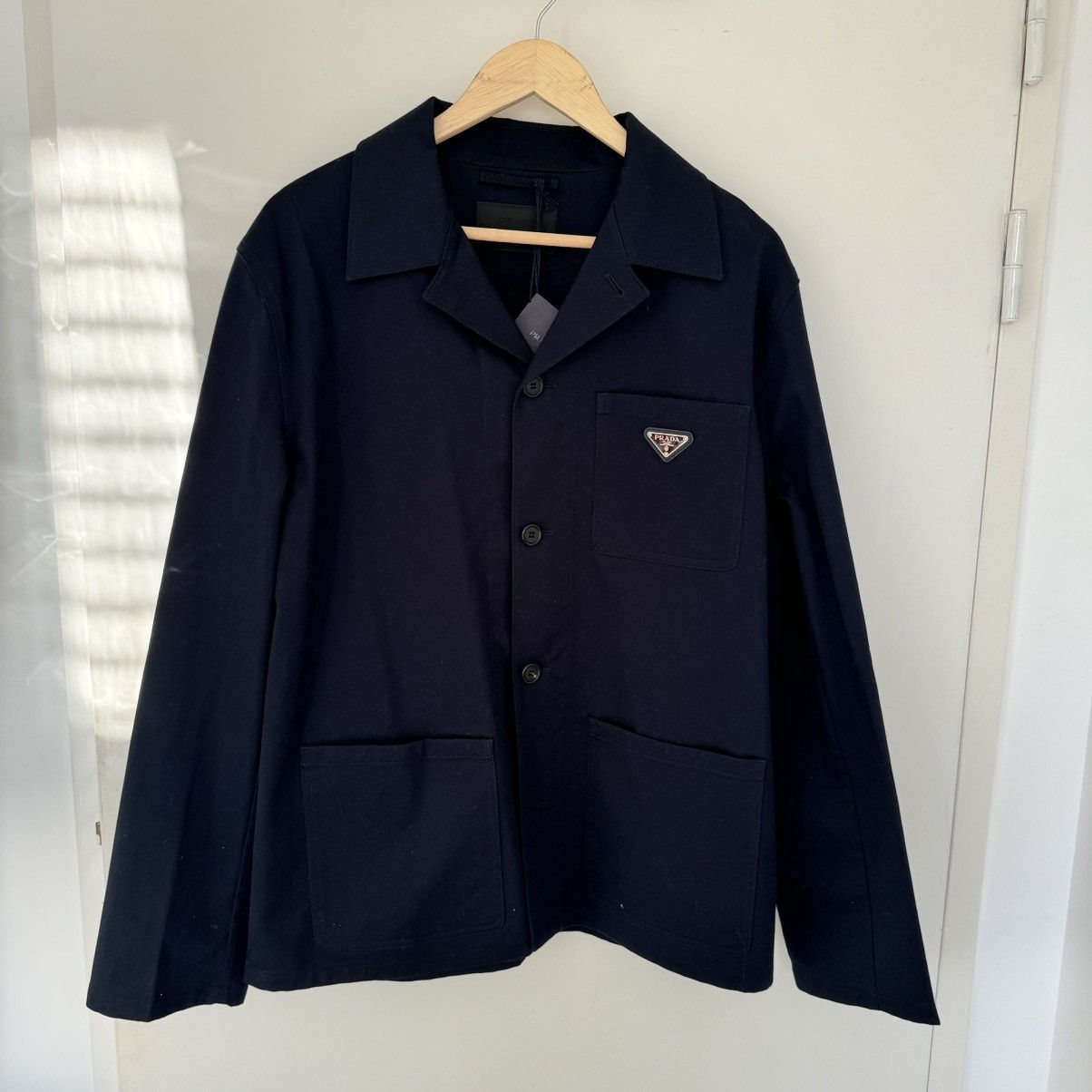ジャケット・アウター 00s PRADA tailored jacket dark navy Known Source