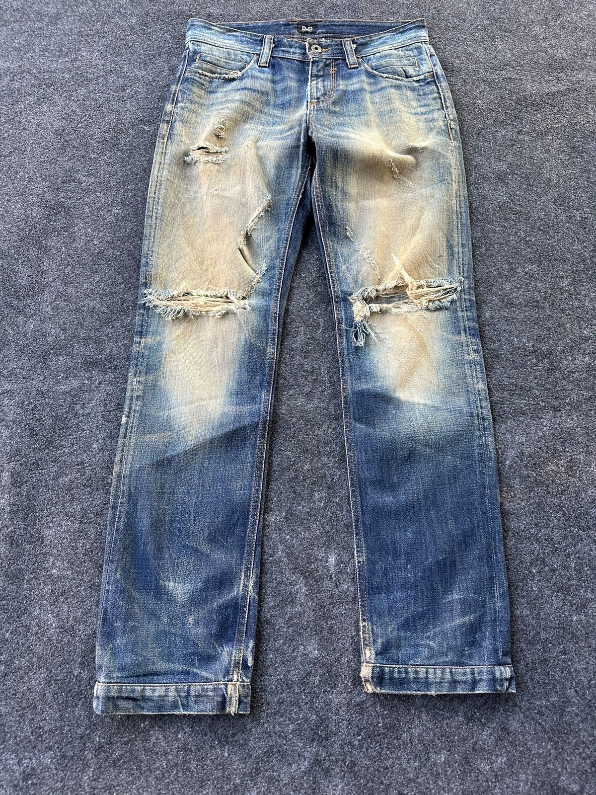 Dolce & Gabbana Vintage Dolce Gabbana Rusty Distressed Design 29x30 D147 Size US 29 - 2 Thumbnail