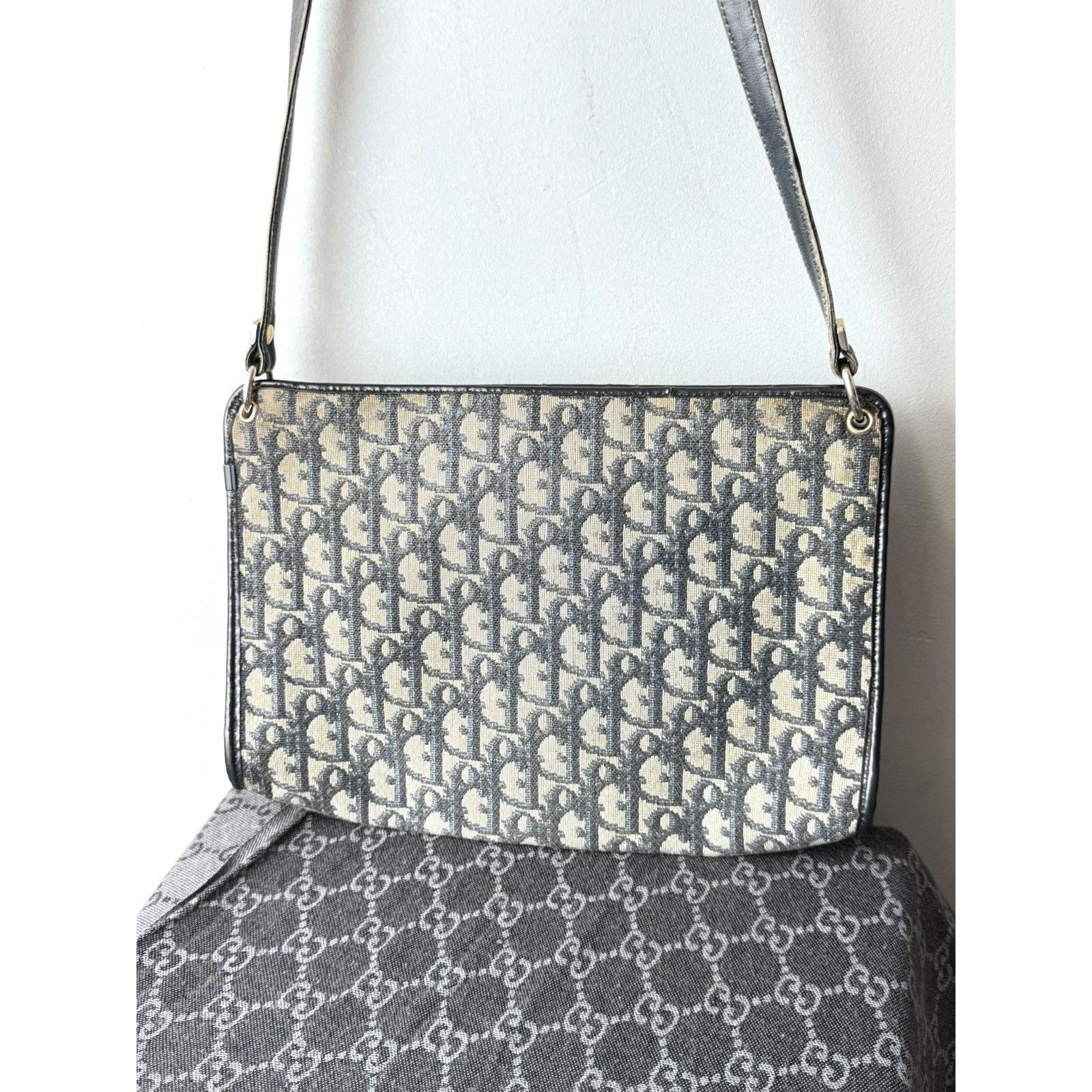 Dior 💥Rare! Vintage Dior Hand Bag Monogram Y2K Archive Size ONE SIZE - 4 Thumbnail