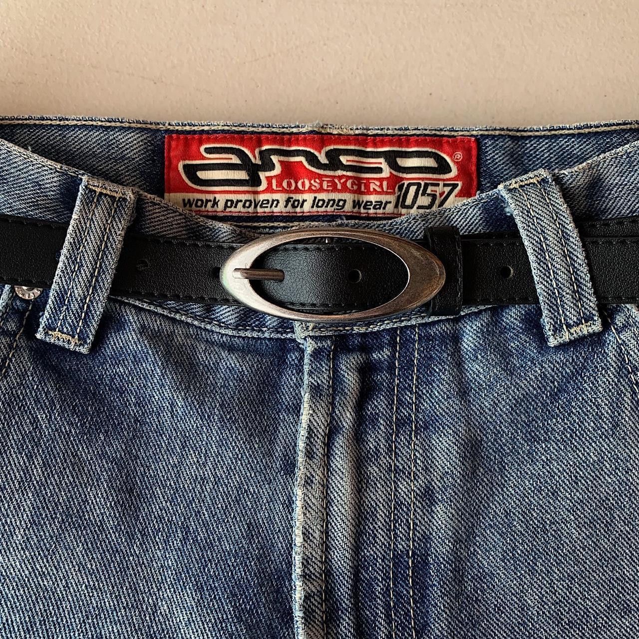 Other Y2k Cyber Oval simplistic belt buckle slim black belt Size ONE SIZE - 1 Thumbnail