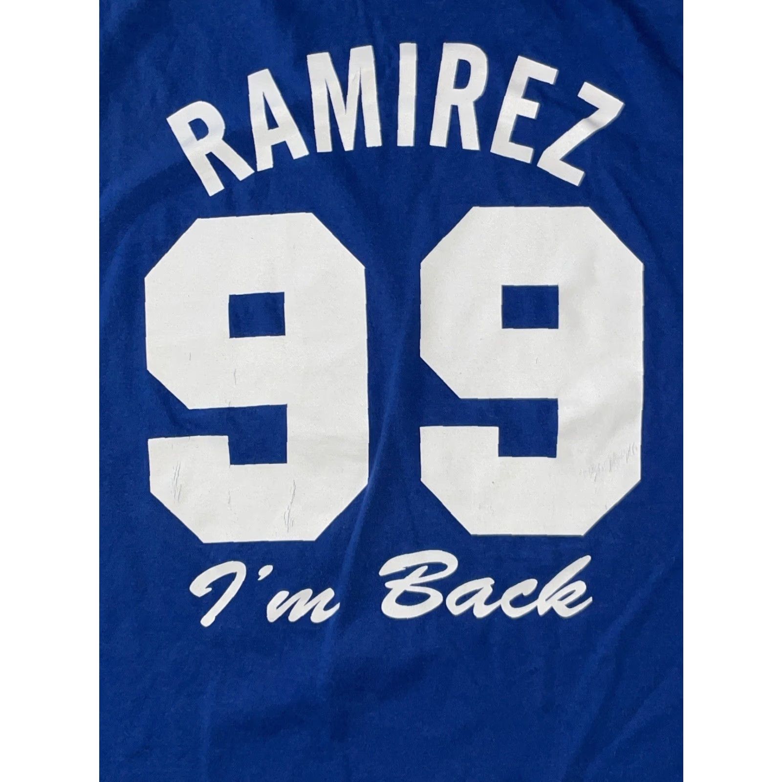 Vintage VINTAGE LA Dodgers “Ramirez 99 I’m Back” T Shirt XL Blue Men Shirt Size US XL / EU 56 / 4 - 4 Thumbnail
