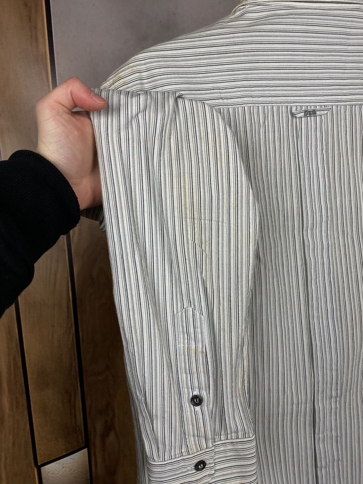 Dolce & Gabbana 🍇Vintage 90s Shirt Button Up Dolce & Gabbanas Striped Tee🍇 Size US M / EU 48-50 / 2 - 13 Thumbnail