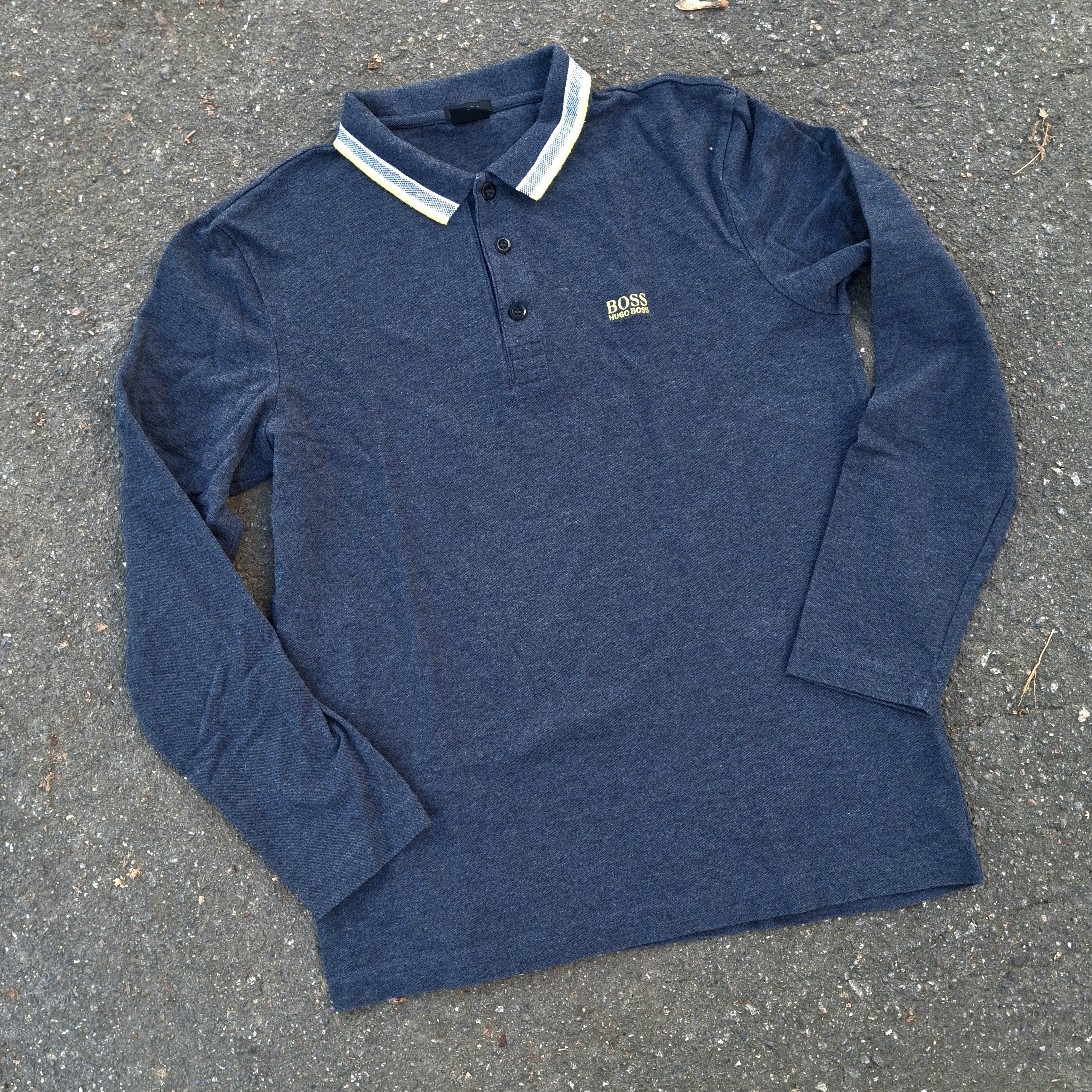 Hugo boss polo long sleeve 2025