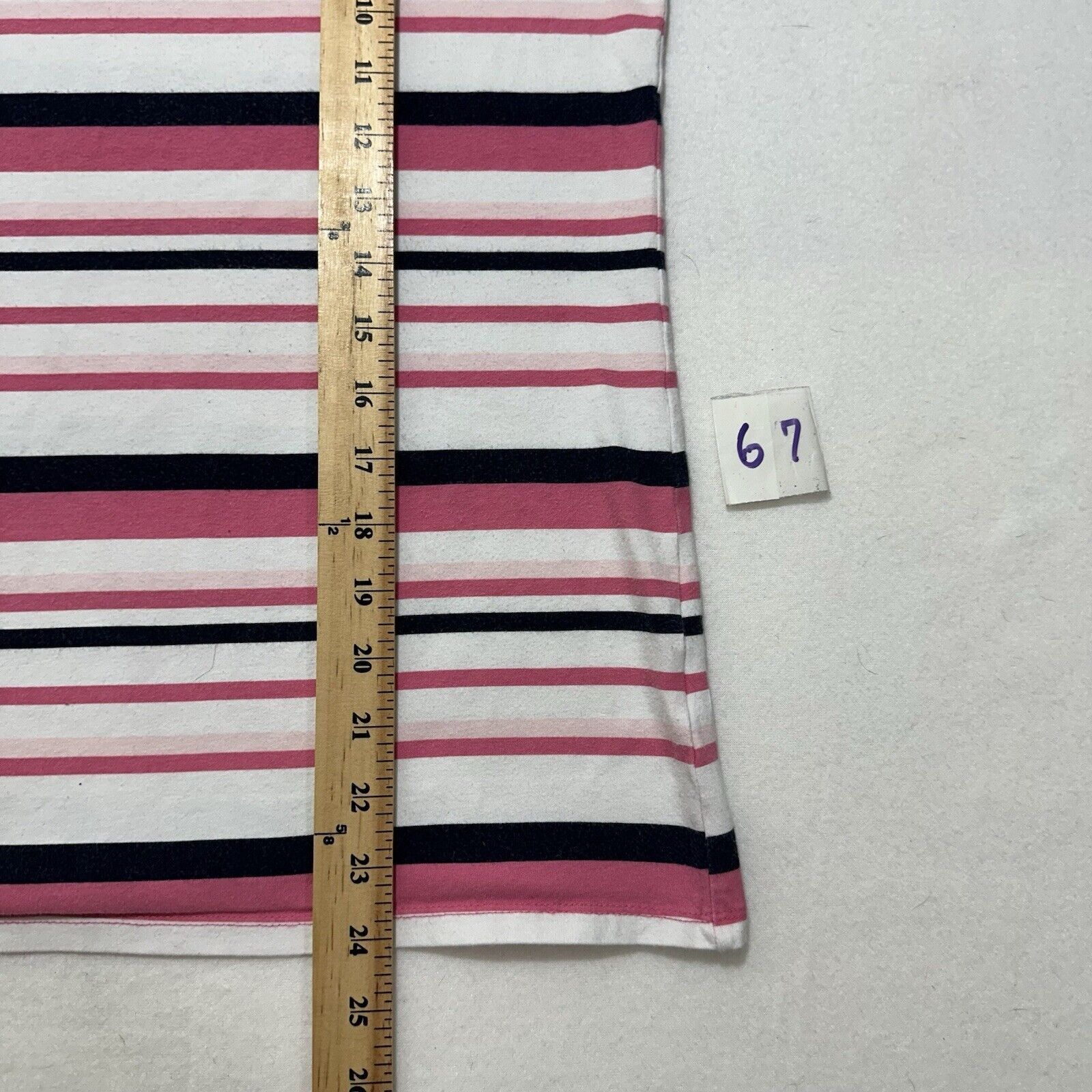 Other Talbots Medium White Pink Black Striped Short Sleeve T Shirt Size M / US 6-8 / IT 42-44 - 9 Thumbnail