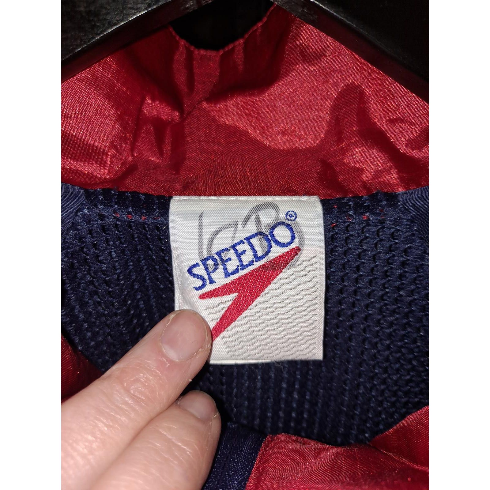 Speedo Speedo Blue and Red Full Zip Lined Windbreaker with American Size US L / EU 52-54 / 3 - 3 Thumbnail