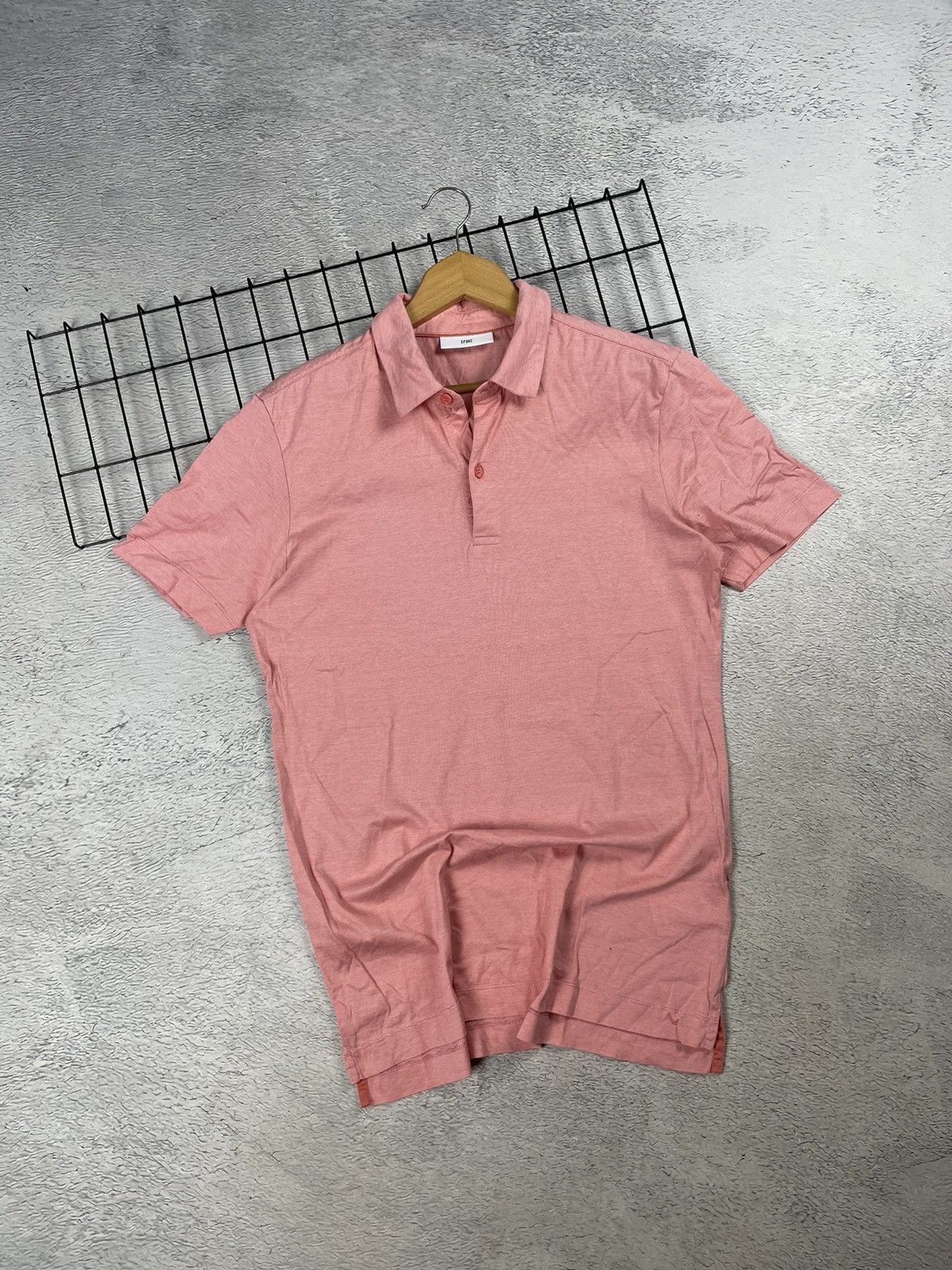 SPOKE Spoke London Polo Shirt Mens Rose Collar Stripes M size Size US M / EU 48-50 / 2 - 1 Thumbnail