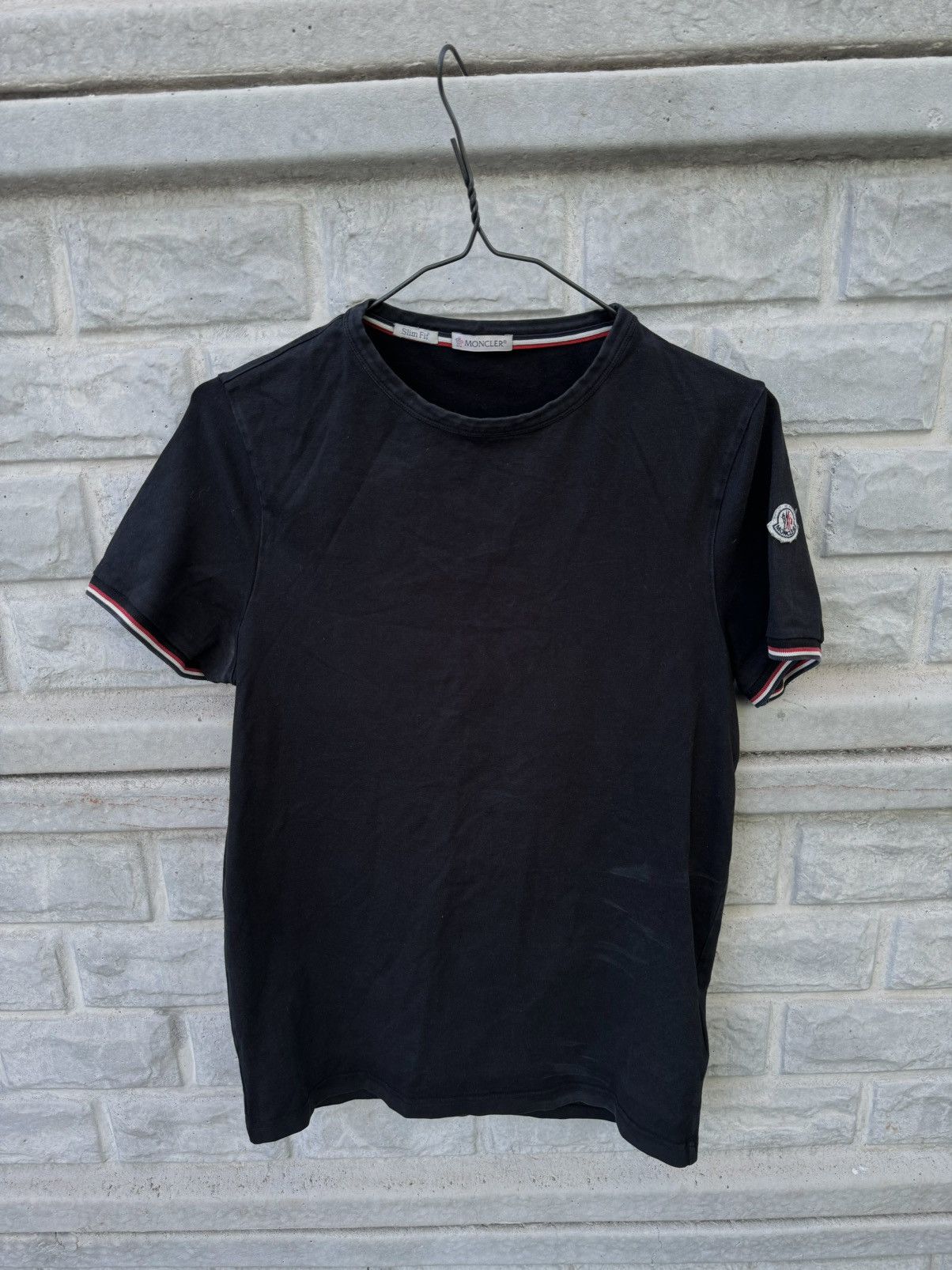 MONCLER MAGLIA SCOLLO AV T T-shirt white C-SCOM-18-1585 | eBay