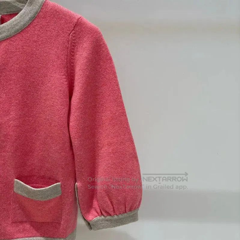 Chanel Chanel Pink Cashmere Long Sleeve Cardigan . Size M / US 6-8 / IT 42-44 - 2 Thumbnail