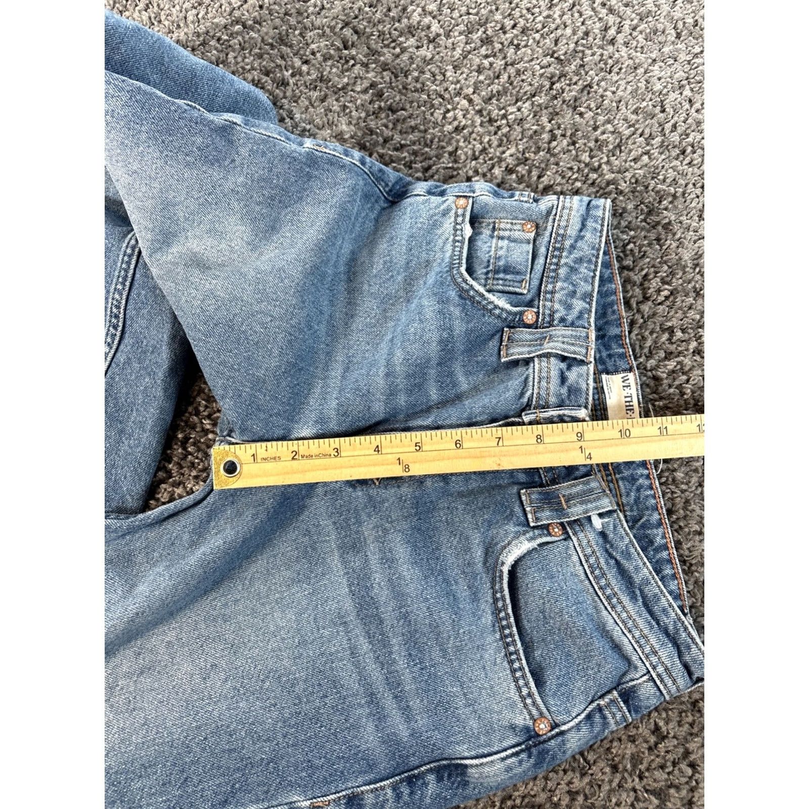 Free People Free People We The Free Ava High Rise Bootcut Jeans Womens 25x29 Blue Denim 100% Cotton Regular Fit Front Pockets Modern Bohemian - (adult) Womens Size 42" / US 20 - 5 Thumbnail