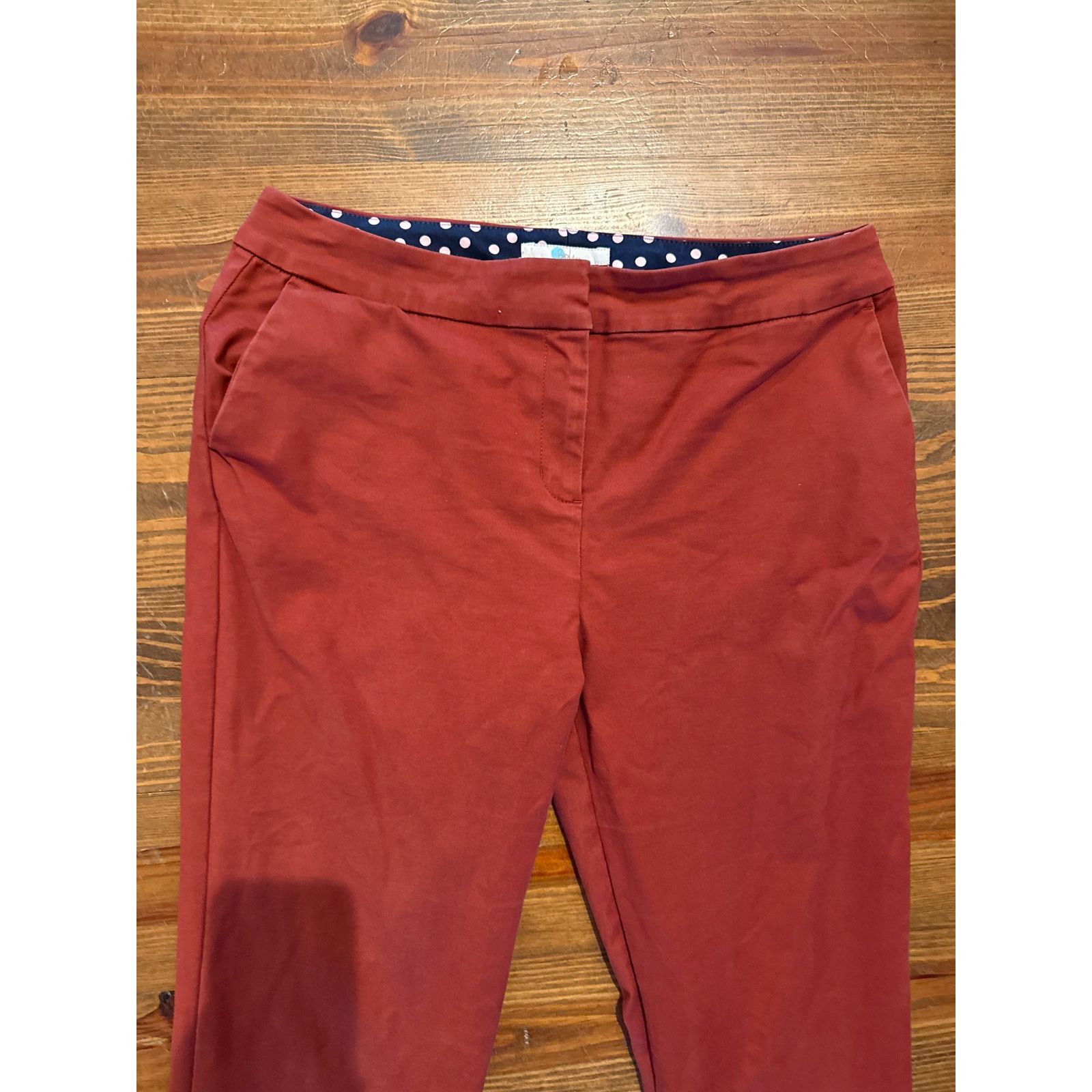 Boden Boden Burnt Red Richmond Stretch Straight Leg 7/8 Pants,sz8R Size 30" / US 8 / IT 44 - 4 Thumbnail