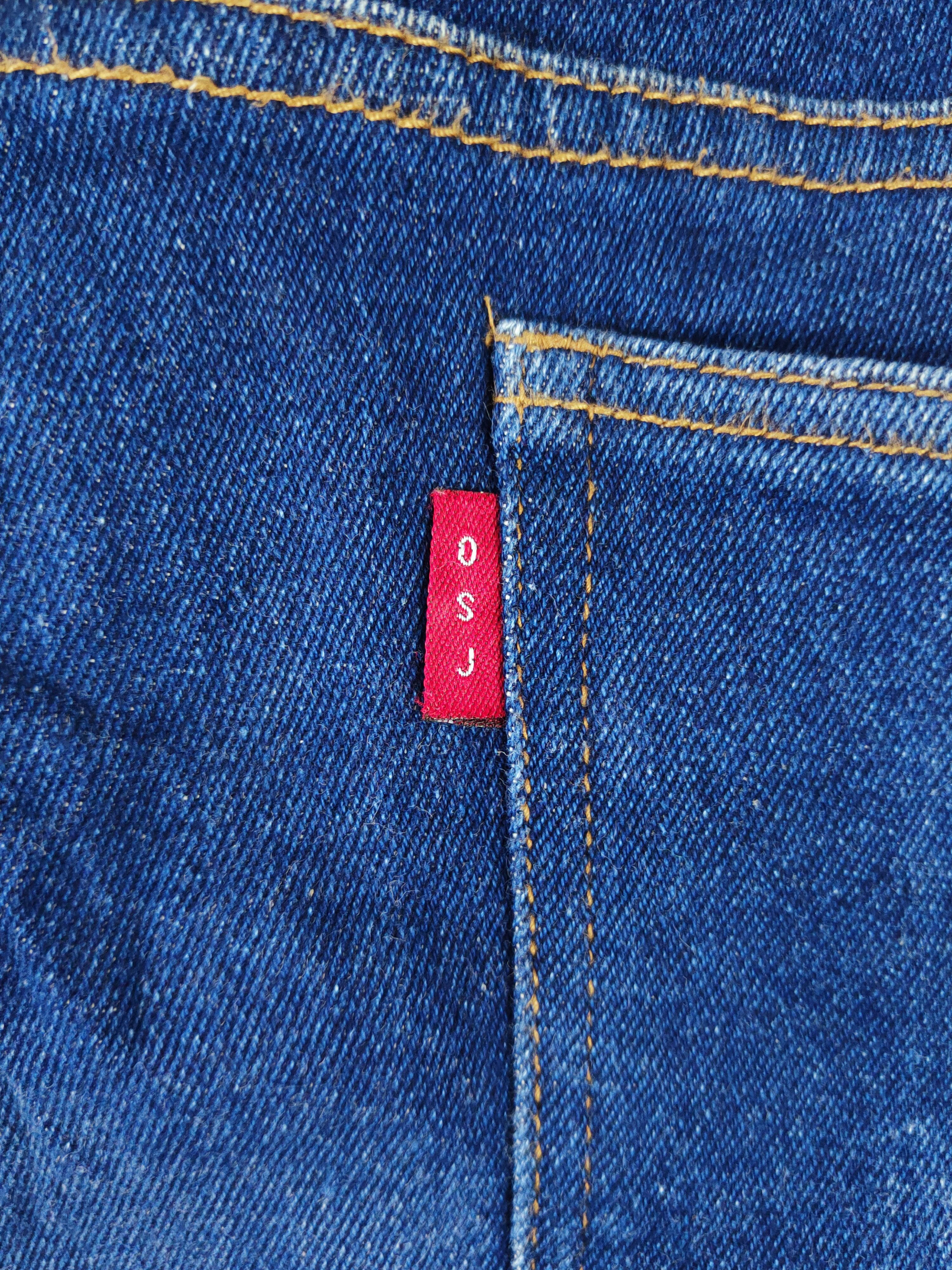 Japanese Brand *Waist 47*OSJ Blue Distressed Ripped Jeans #S2650 Size US 44 / EU 60 - 10 Thumbnail