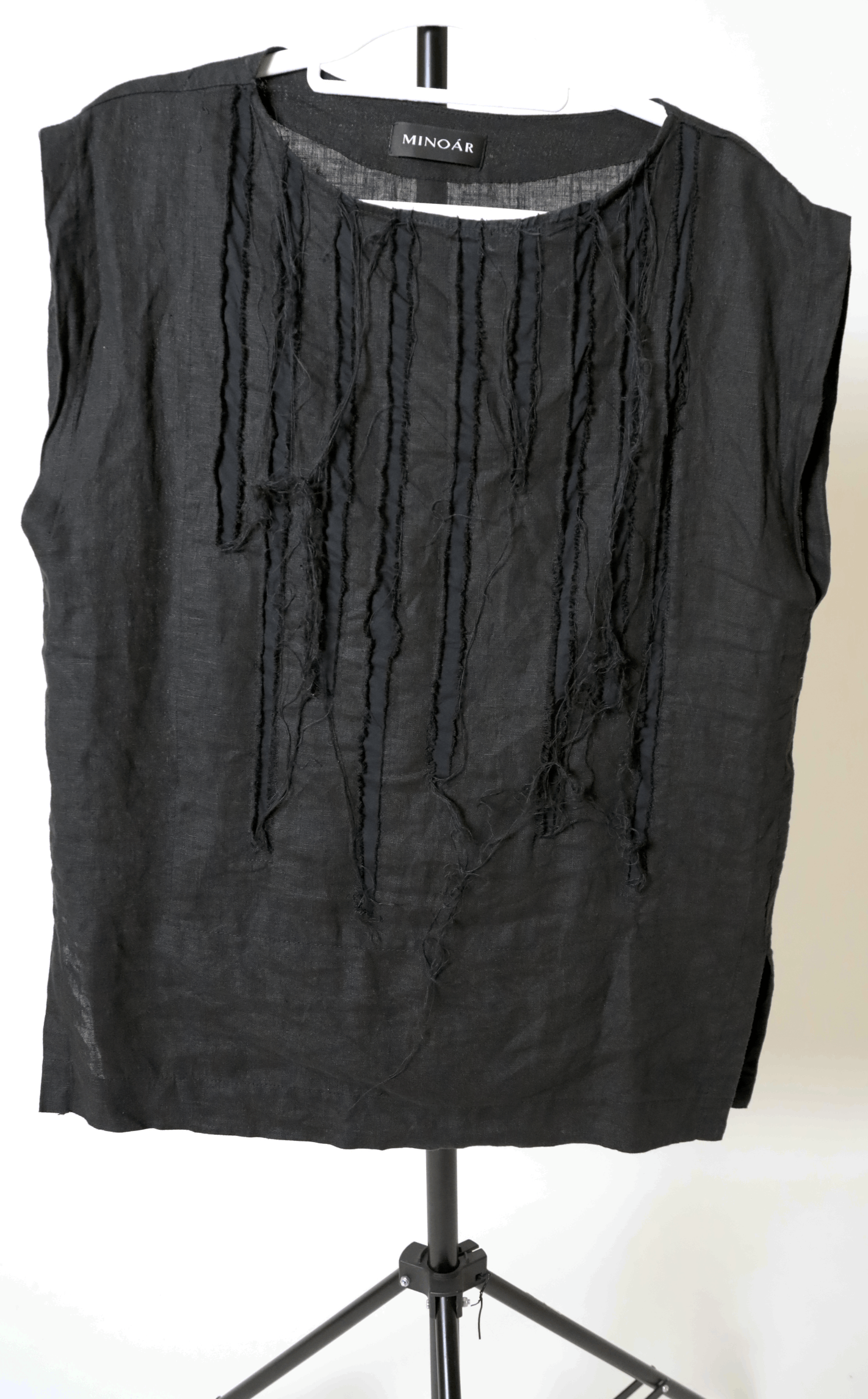 Minoar Distressed Sleeveless Top Size US M / EU 48-50 / 2 - 3 Thumbnail