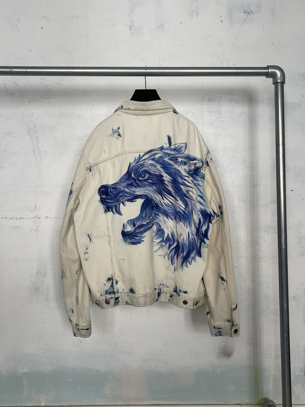 Gucci Gucci Wolf Printed Denim Jacket Size US XXL / EU 58 / 5 - 2 Thumbnail