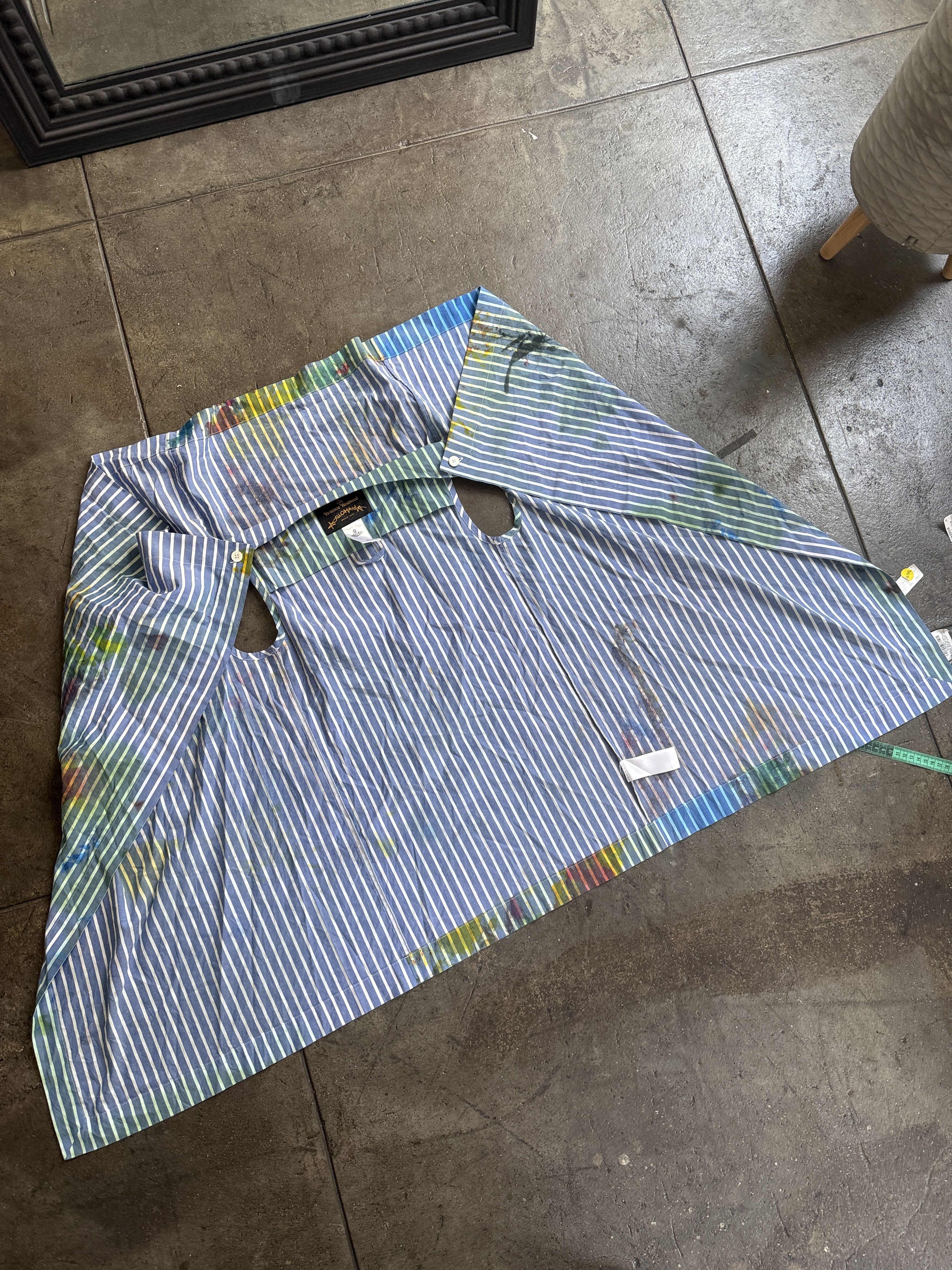 Vivienne Westwood RARE Anglomania 2016 SQUARE Painter Button Up Size S / US 4 / IT 40 - 2 Thumbnail