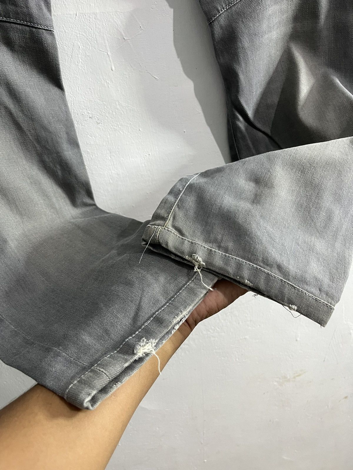 Balmain Christophe decarnin distressed gray biker jeans Size US 28 / EU 44 - 6 Thumbnail