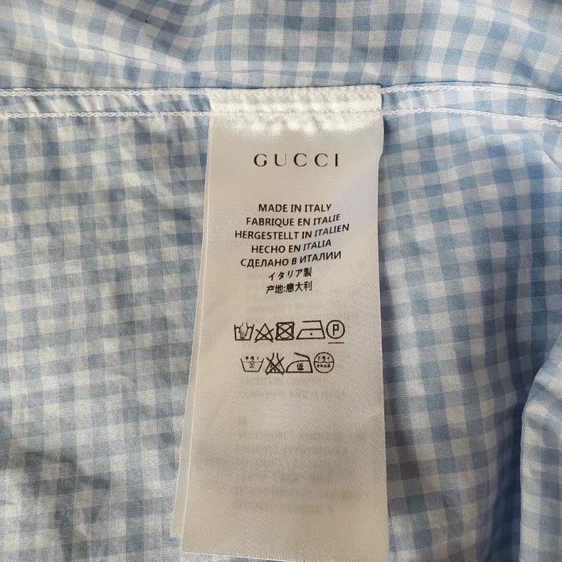 Gucci Gucci Blue plaid shirt Size M / US 6-8 / IT 42-44 - 5 Thumbnail