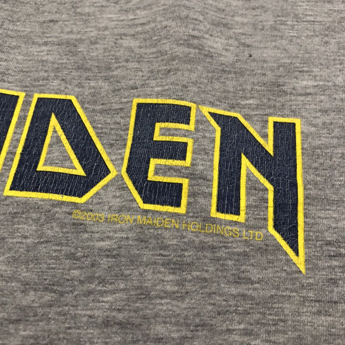 Band Tees × Vintage Rare Faded Y2K Iron Maiden Flightt 666 V-Neck Tees Size US L / EU 52-54 / 3 - 3 Thumbnail
