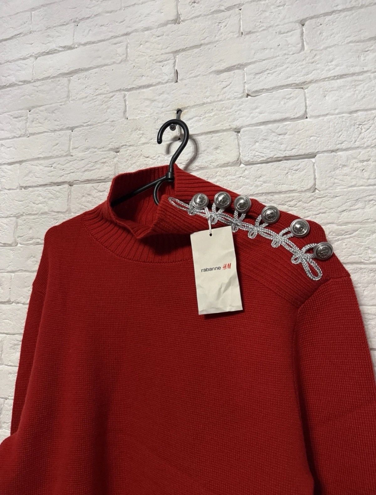 H&M Rare Rabanne x H&M Brand New Wool Knit Sweater Turtleneck Size US L / EU 52-54 / 3 - 2 Thumbnail