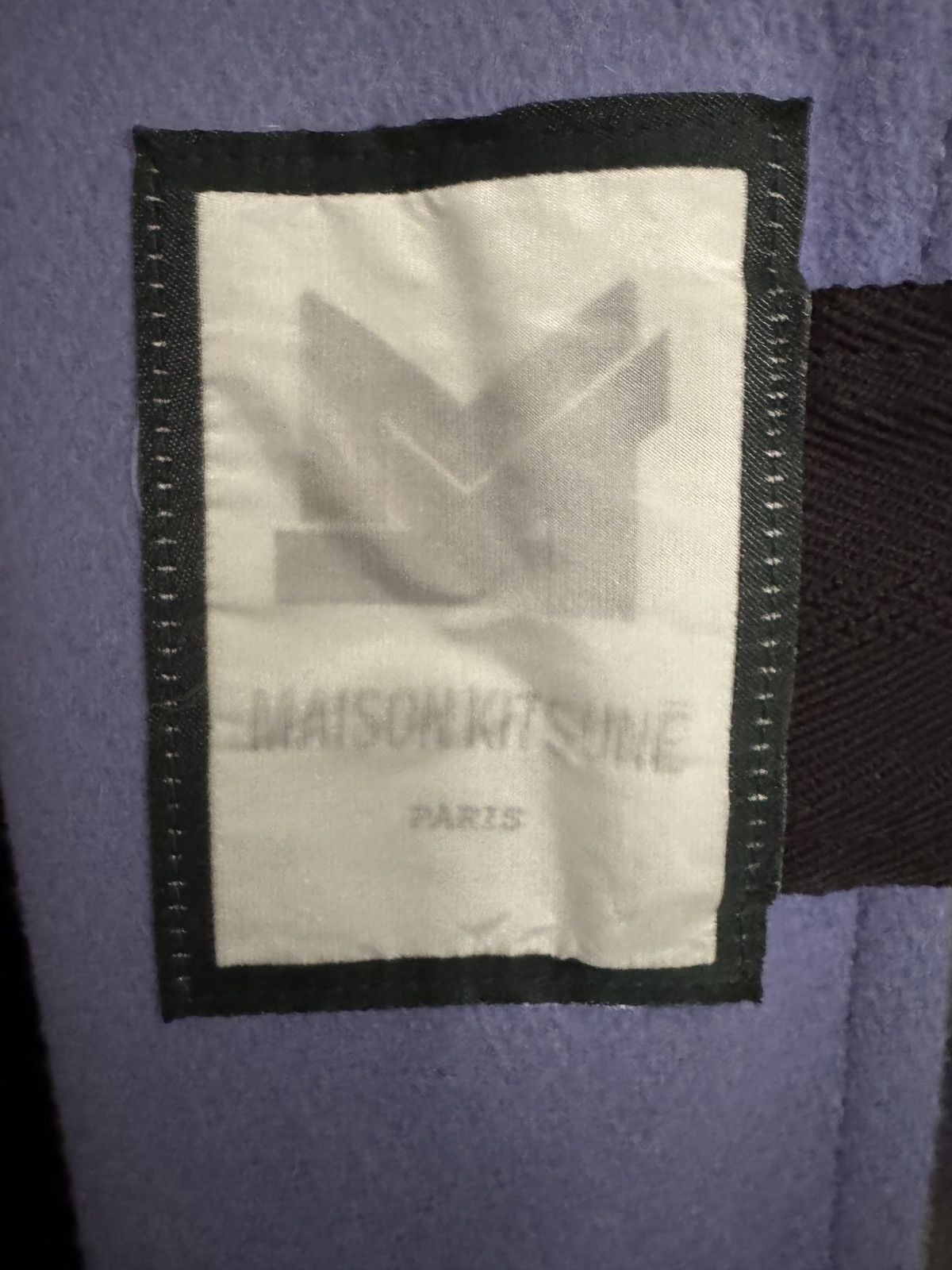 Maison Kitsune Unisex Oversize Double breasted Wrap Coat - M Unisex Size US M / EU 48-50 / 2 - 6 Thumbnail