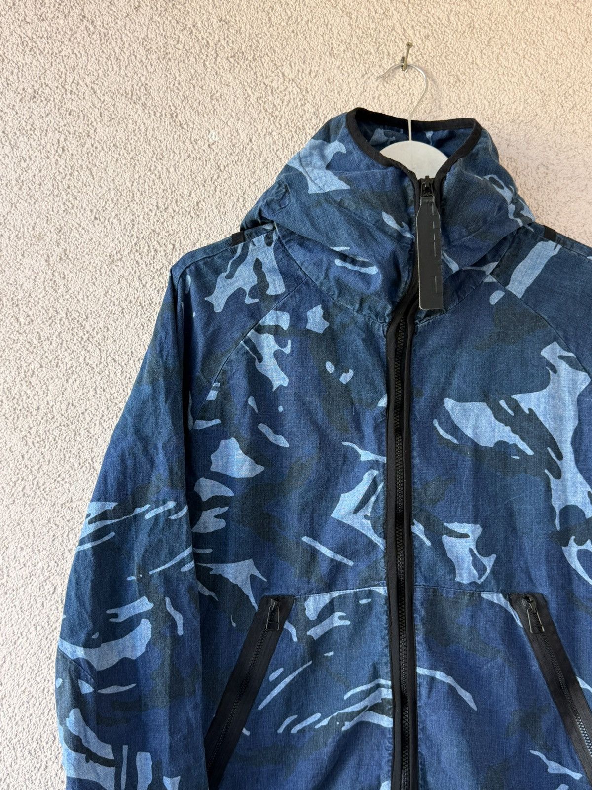 G-Star Men Jacket Windbreaker G-Star Blue Camo Print Size M Size US M / EU 48-50 / 2 - 2 Thumbnail