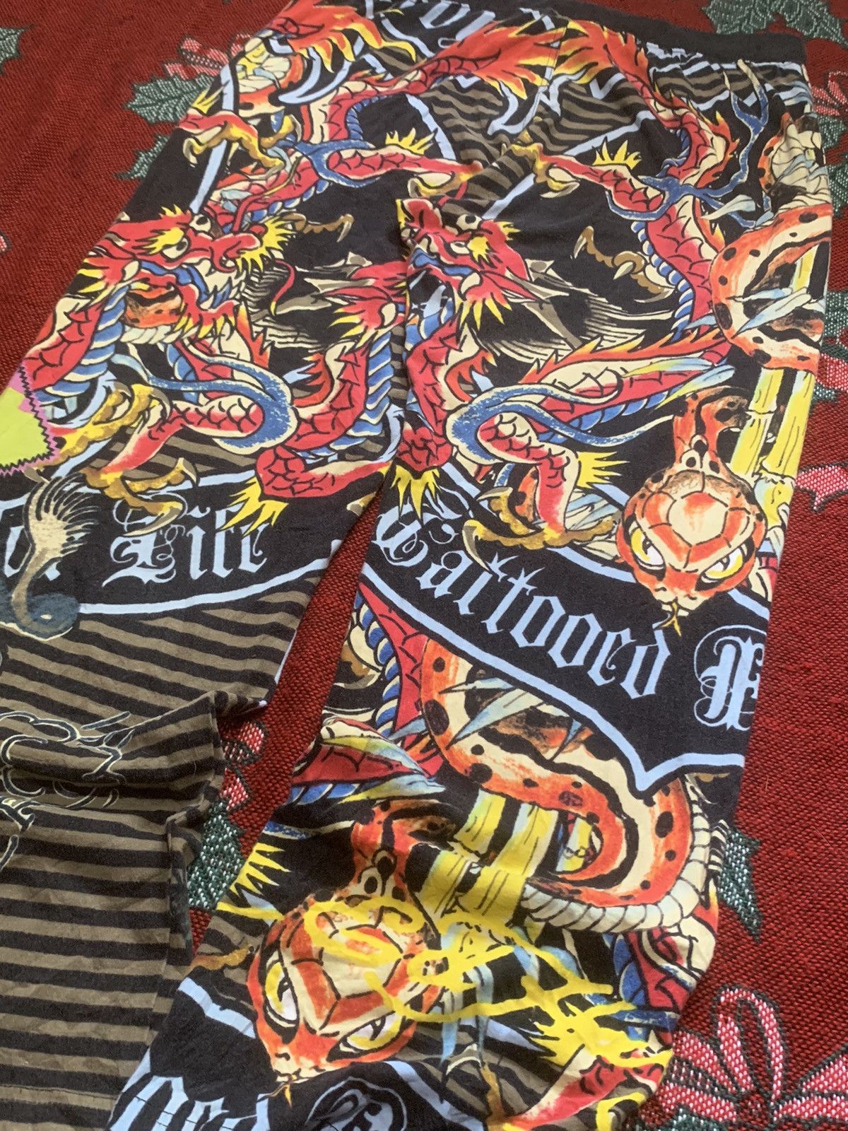 Ed Hardy VINTAGE Y2K ED HARDY BOTTOMS Size US 33 - 4 Thumbnail