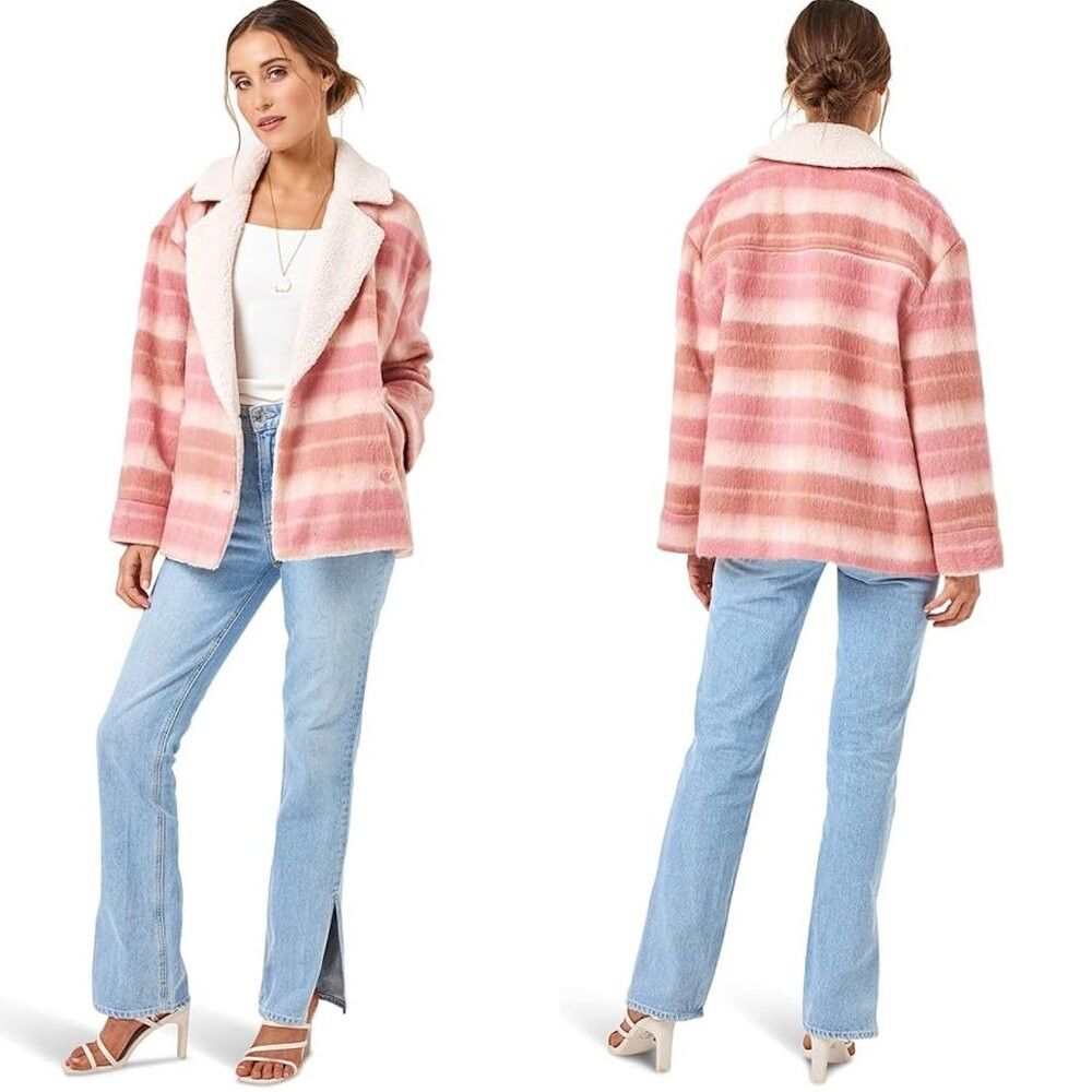 Other NWT New $264 L*space Plaid About You Wool Blend Jacket Size Size XS / US 0-2 / IT 36-38 - 1 Thumbnail