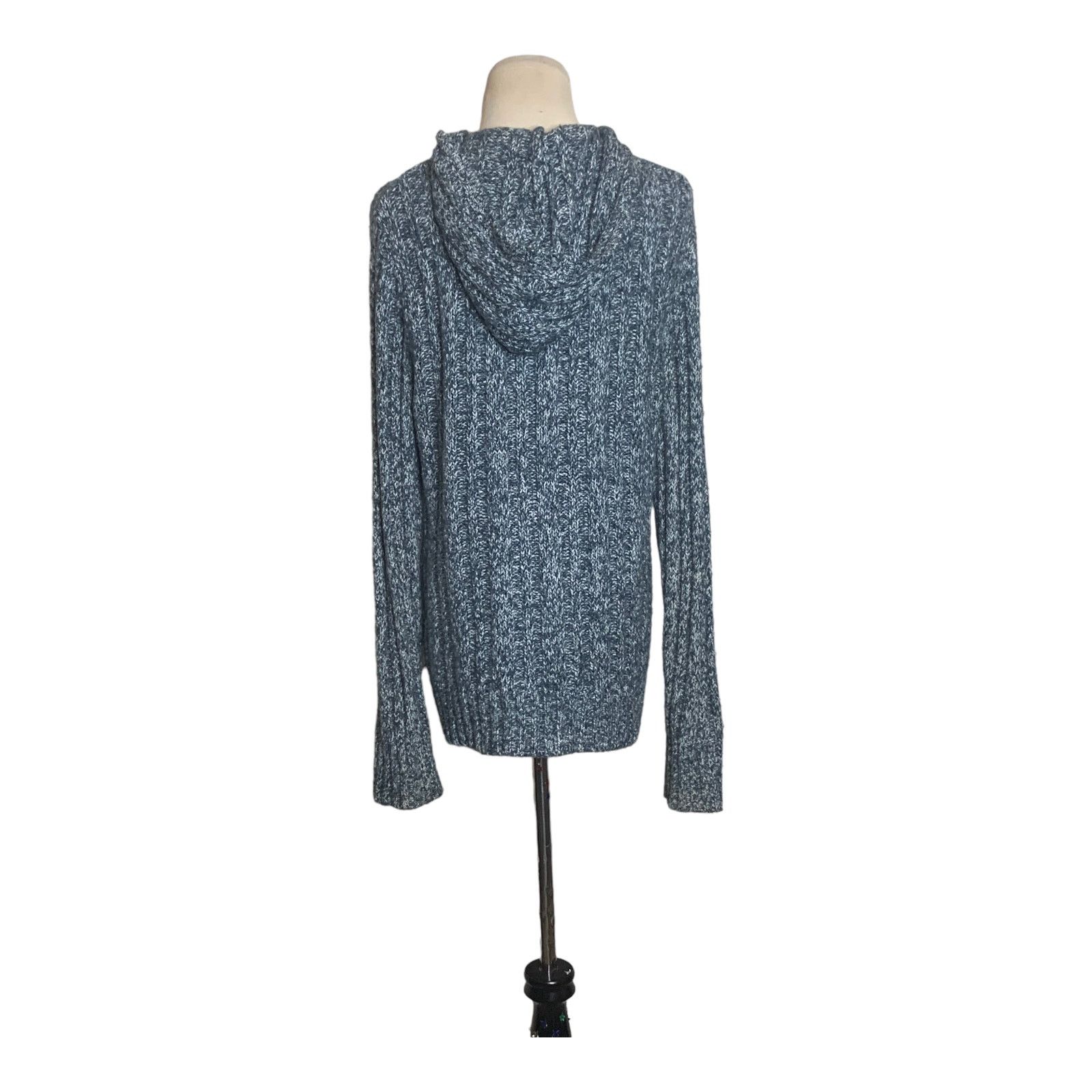 Sonoma Sonoma heathered blue hoodie sweater jacket size XL Size XL / US 12-14 / IT 48-50 - 7 Thumbnail