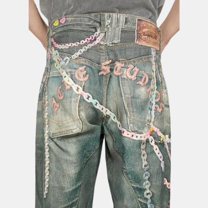 Acne Studios Acne Studios size US 50 SS25 1981M Worn Wash Candy Chain 3 Size 34" / US 12 / IT 48 - 8 Thumbnail