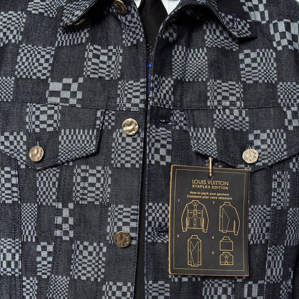 Louis Vuitton Louis Vuitton Virgil Abloh Distorted Damier Denim Jacket NEW Size US M / EU 48-50 / 2 - 4 Thumbnail