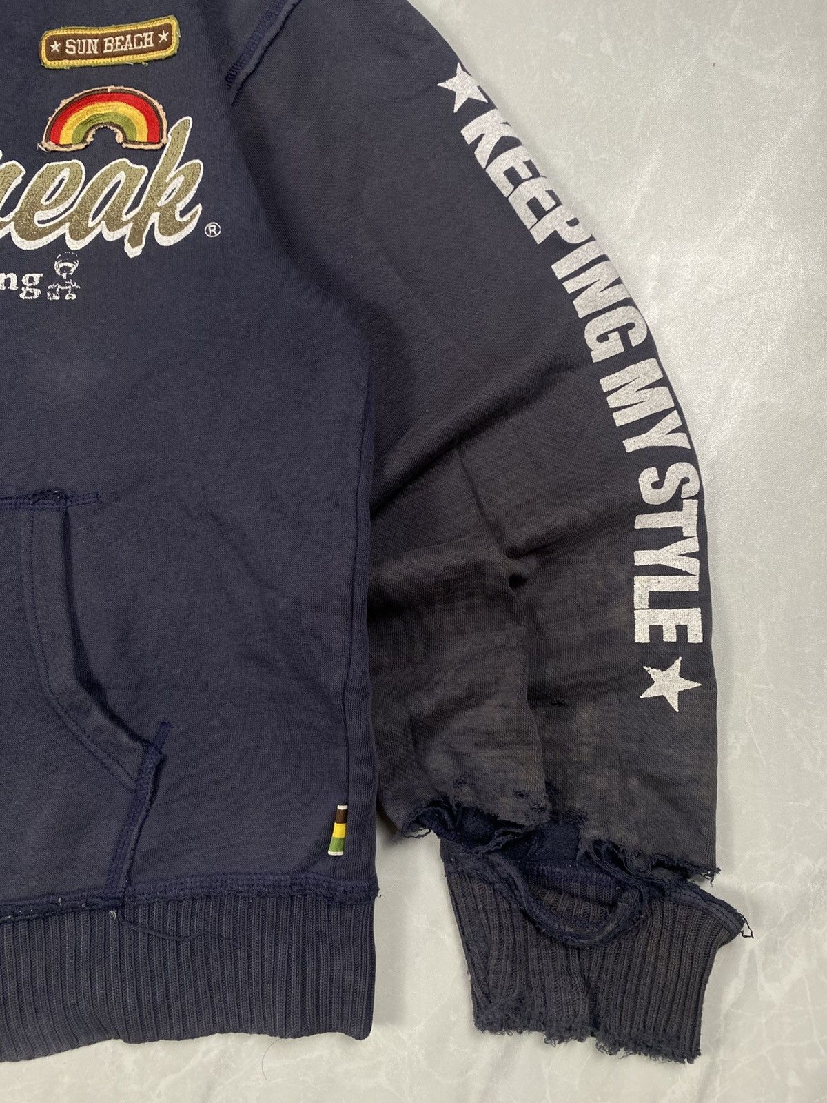 Japanese Brand Vintage y2k Shore Break Japanese Surf Distressed Pullover Size US M / EU 48-50 / 2 - 3 Thumbnail
