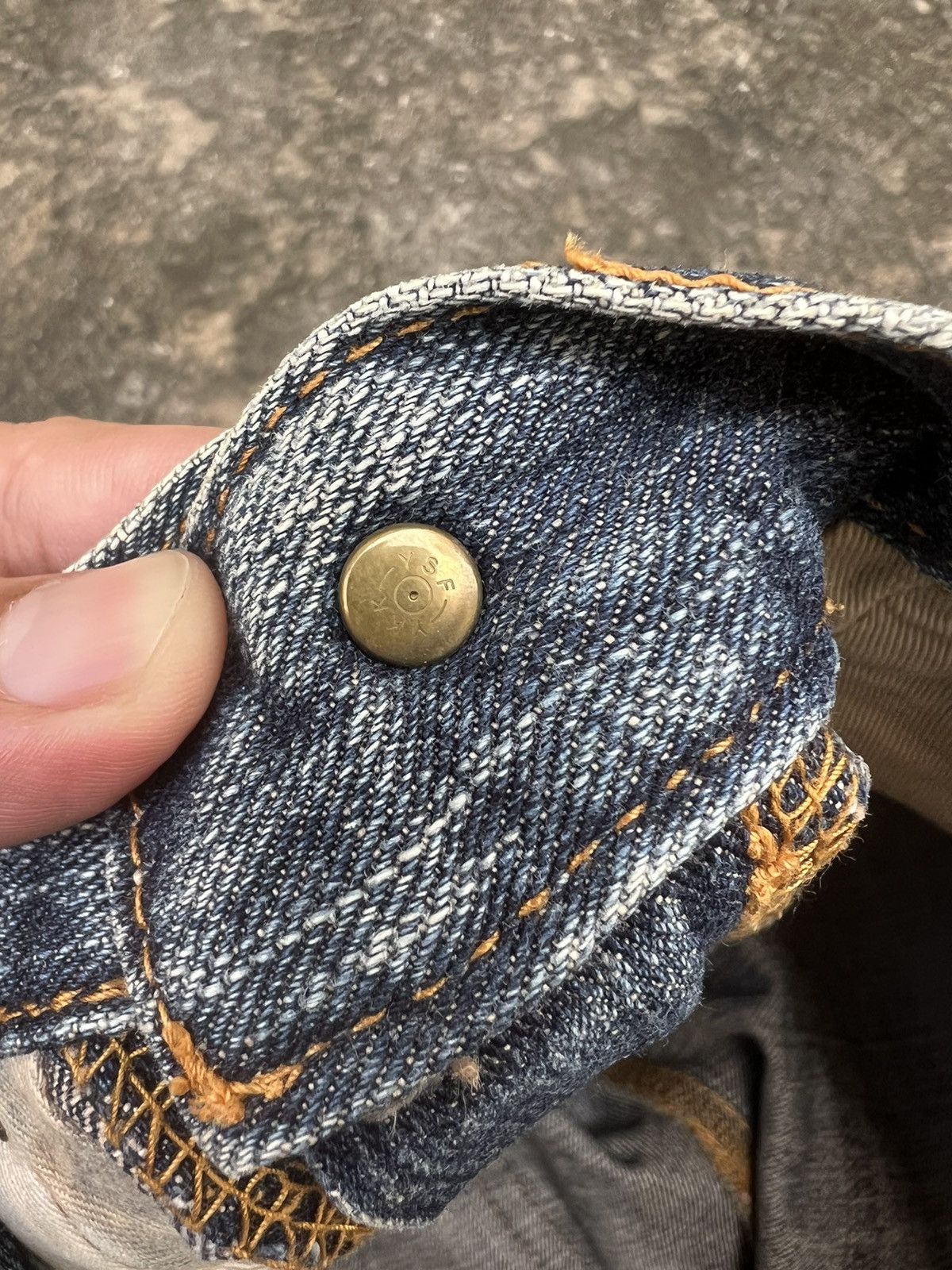Japanese Brand × Vintage VINTAGE BACK NUMBER DISTRESSED JEANS Size US 31 - 13 Thumbnail