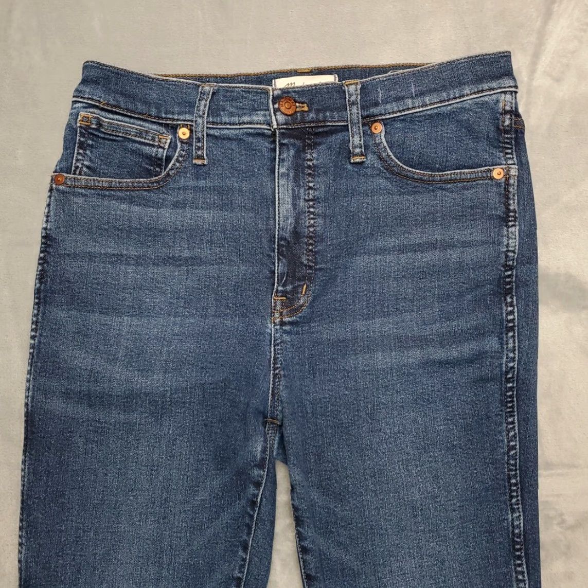 Madewell Madewell Jeans Women 29 Blue Denim 10" High Rise Skinny MA616 Fade Stretch - 5-Pocket Denim Size 29" - 3 Thumbnail