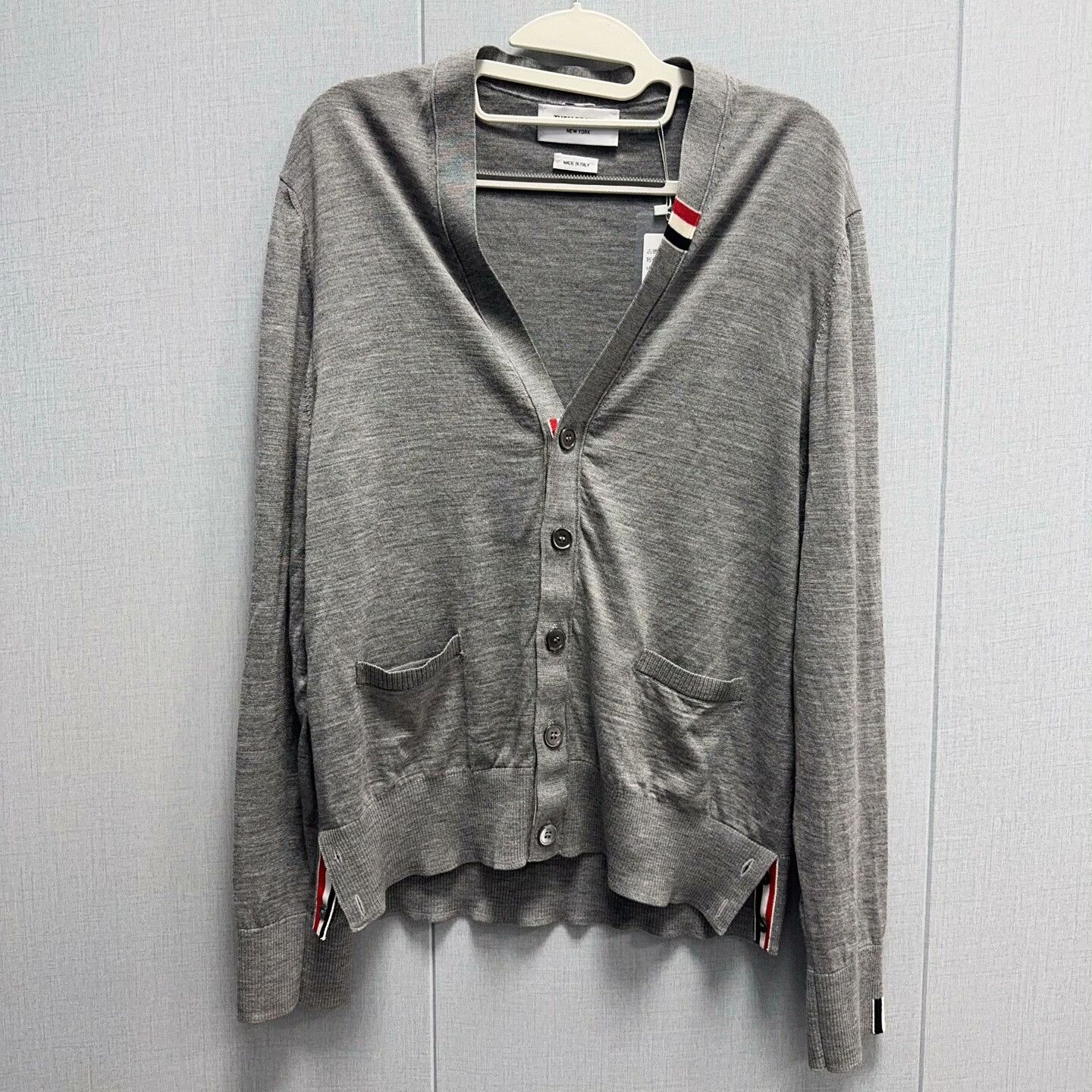 Thom Browne thom browne gray long sleeve cardigan Size US M / EU 48-50 / 2 - 1 Thumbnail