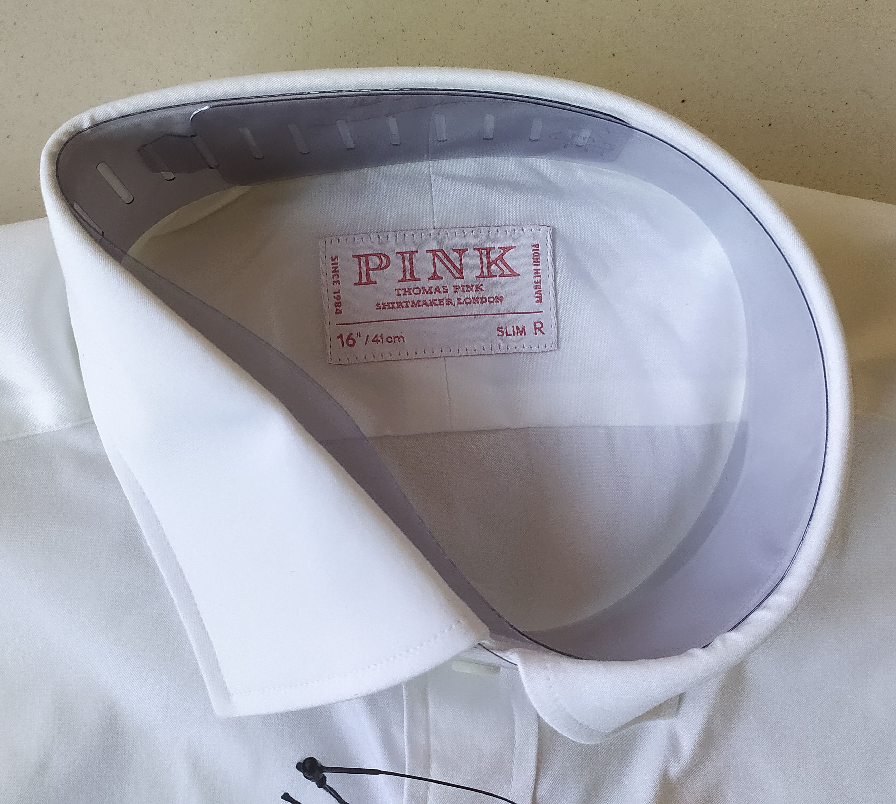 Thomas Pink Thomas Pink Formal Stretch poplin Shirt Free Shipping T/129 Size US M / EU 48-50 / 2 - 4 Thumbnail