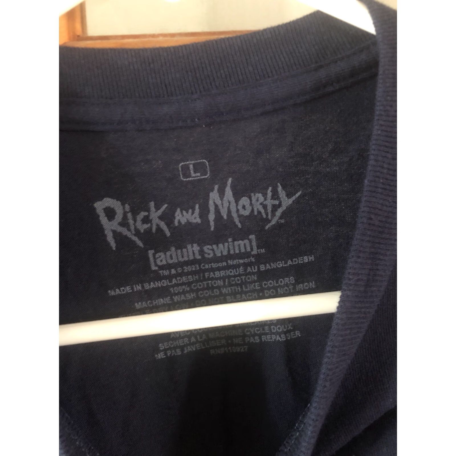 Vintage Rick And Morty Shirt Men’s L Black Short Sleeve Graphic Tee Cartoon Network Crew Neck Cotton Short Sleeve Logo Size US L / EU 52-54 / 3 - 2 Thumbnail