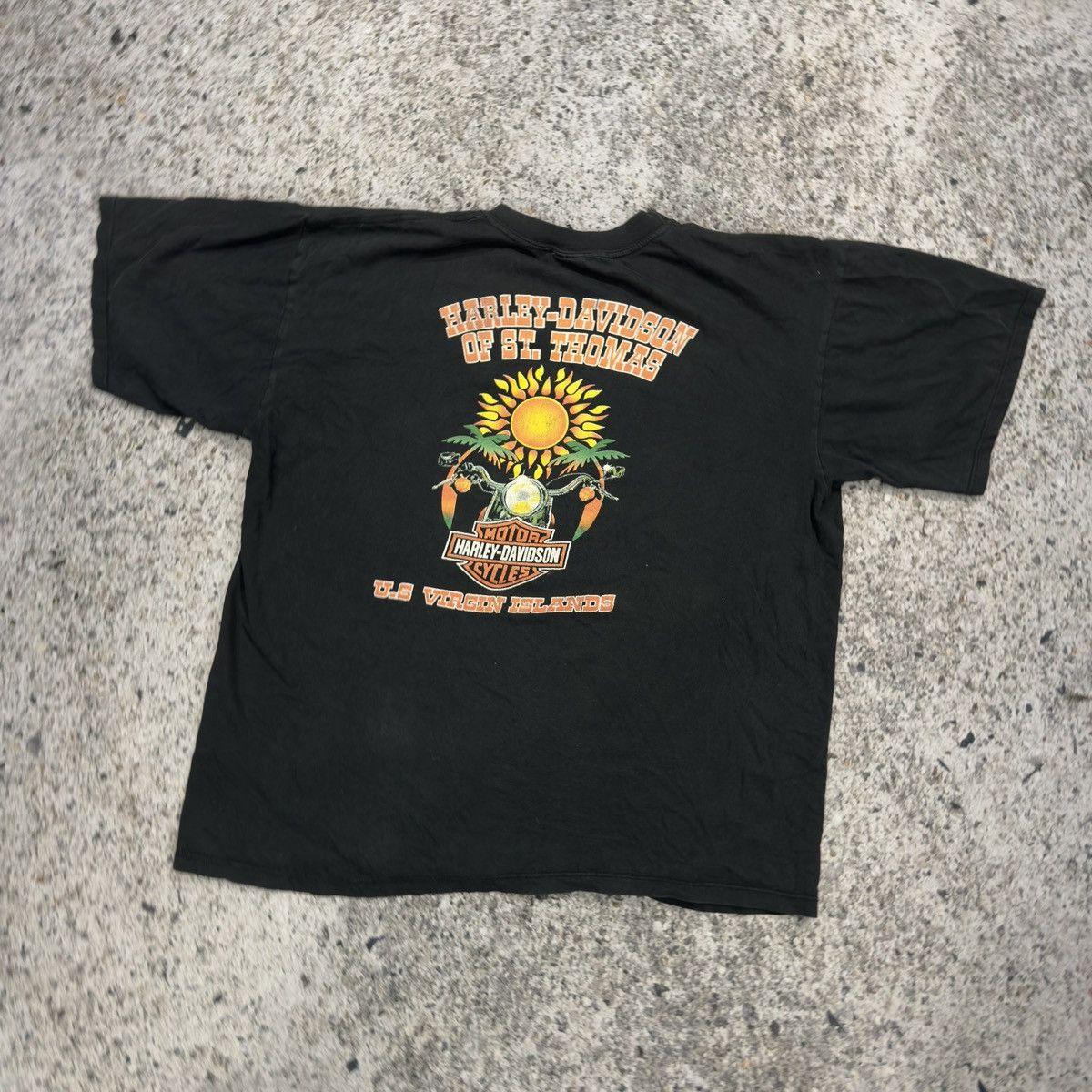 Harley Davidson Thrashed Faded Distressed Harley Chrome Shirt ERD Grunge Size US L / EU 52-54 / 3 - 12 Thumbnail