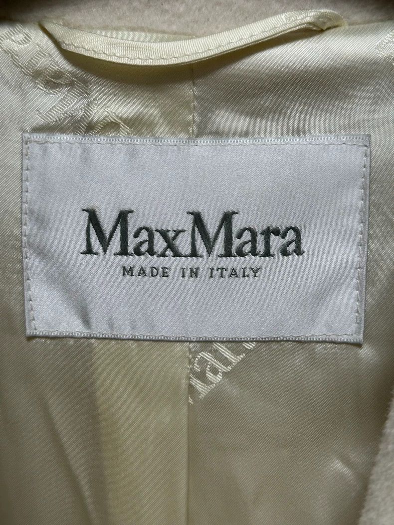 Max Mara Max Mara Off-white alpaca coat with buckles Size S / US 4 / IT 40 - 3 Thumbnail