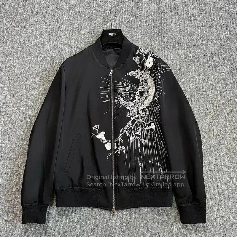 Alexander McQueen Alexander McQueen Black Long Sleeve Embroidered Jacket . Size US XL / EU 56 / 4 - 1 Thumbnail