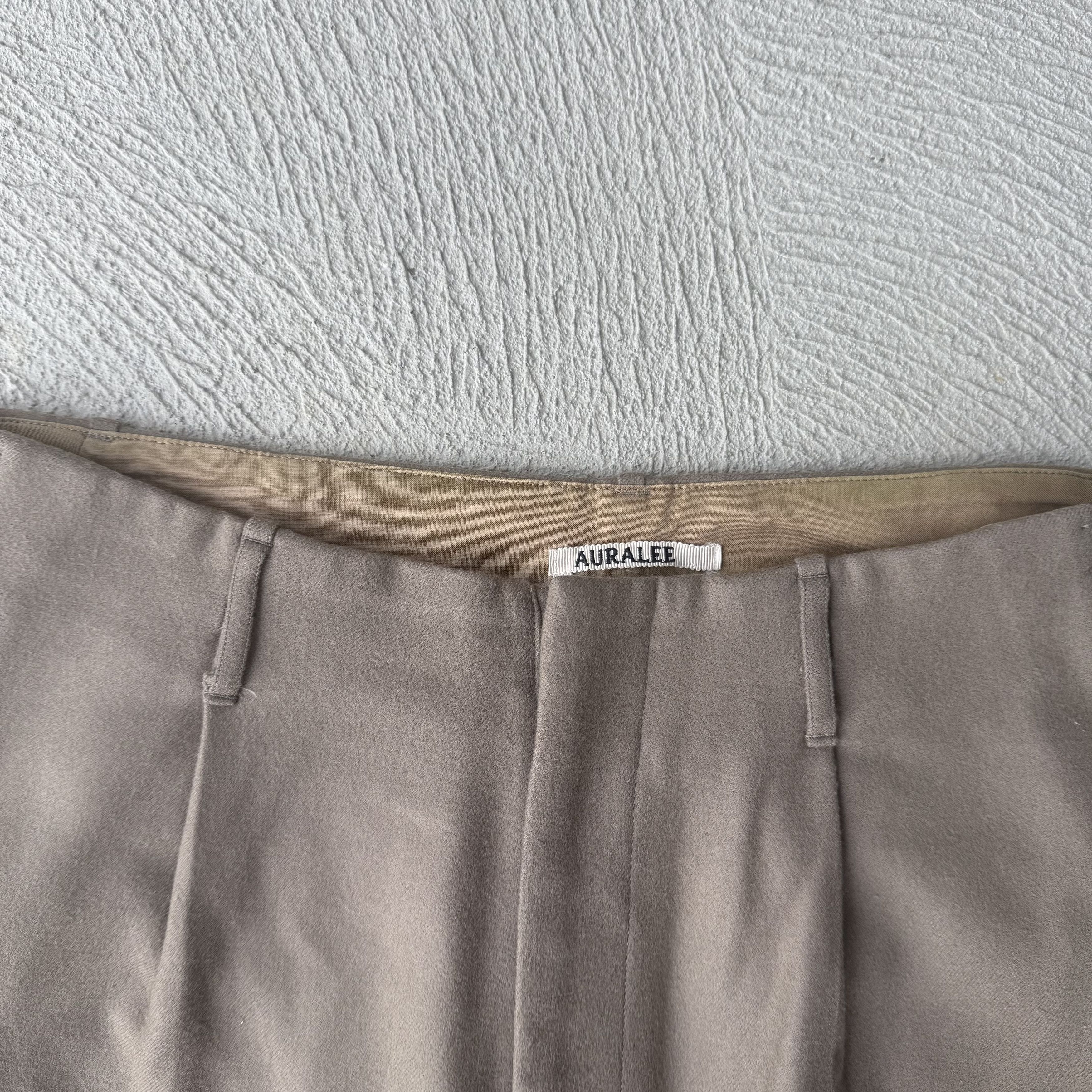 【ハム様】AURALEE LIGHT MELTON WIDE SLACKS Auralee Light Melton Slacks Top Charcoal – Neighbour