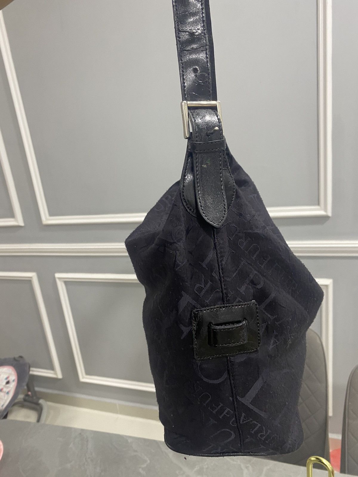 Furla FURLA BLACK MONOGRAM SHOULDER BAG Size ONE SIZE - 18 Thumbnail