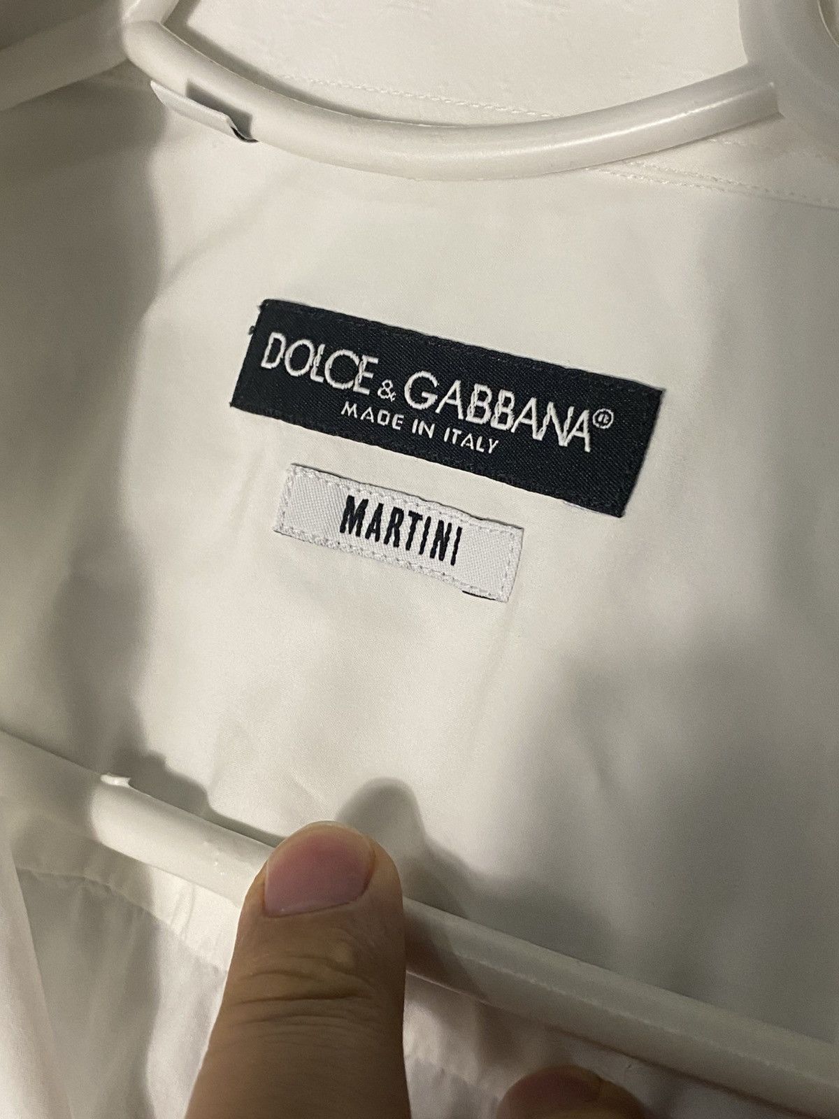 Dolce & Gabbana Dolce & Gabbana Martini Button Up Shirt Mens Size M Drill Size US M / EU 48-50 / 2 - 4 Thumbnail