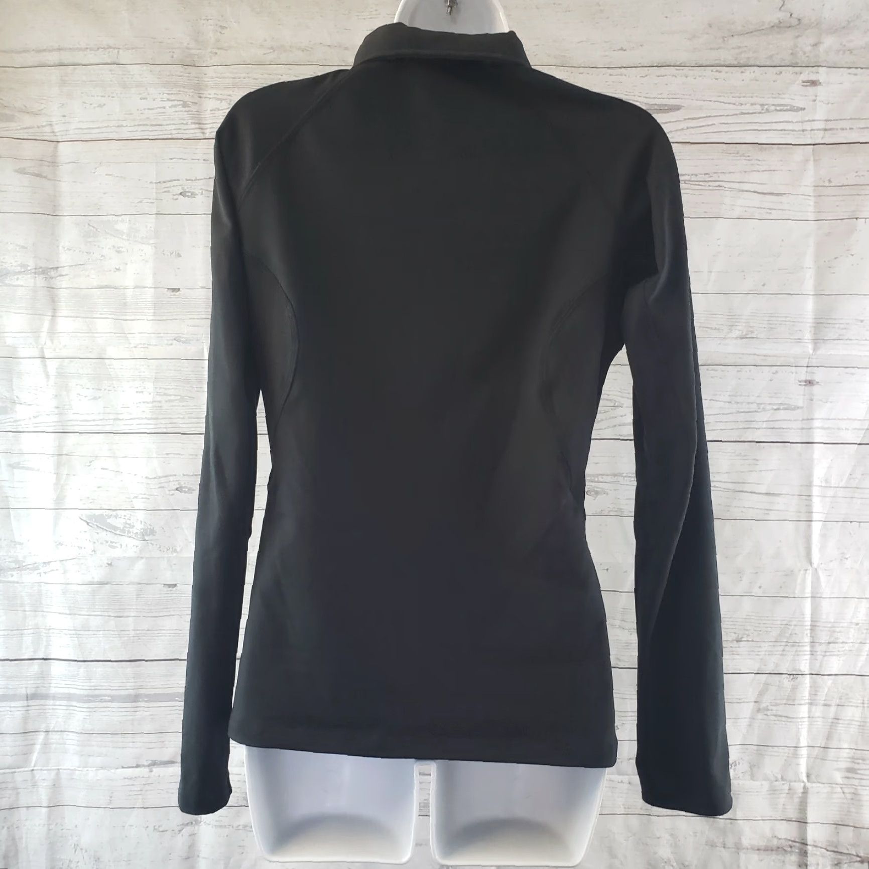 Spyder Spyder 1/4 Zip Pullover Shirt Women's Size 10 Black Rhinestones Long Sleeve Activewear Size L / US 10 / IT 46 - 4 Thumbnail