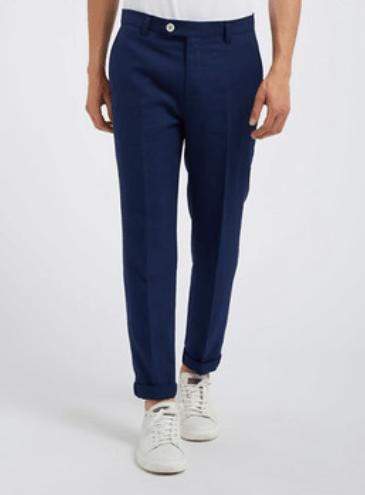 image of Brunello Cucinelli O1W1Db10424 Pants In Dark Blue, Men's (Size 34)